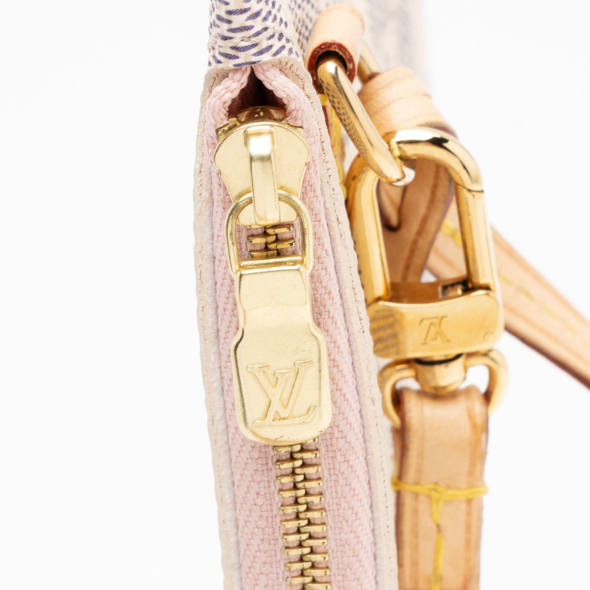 Louis Vuitton Damier Azur Neverfull MM Pochette (SHF-QxJx9Q)