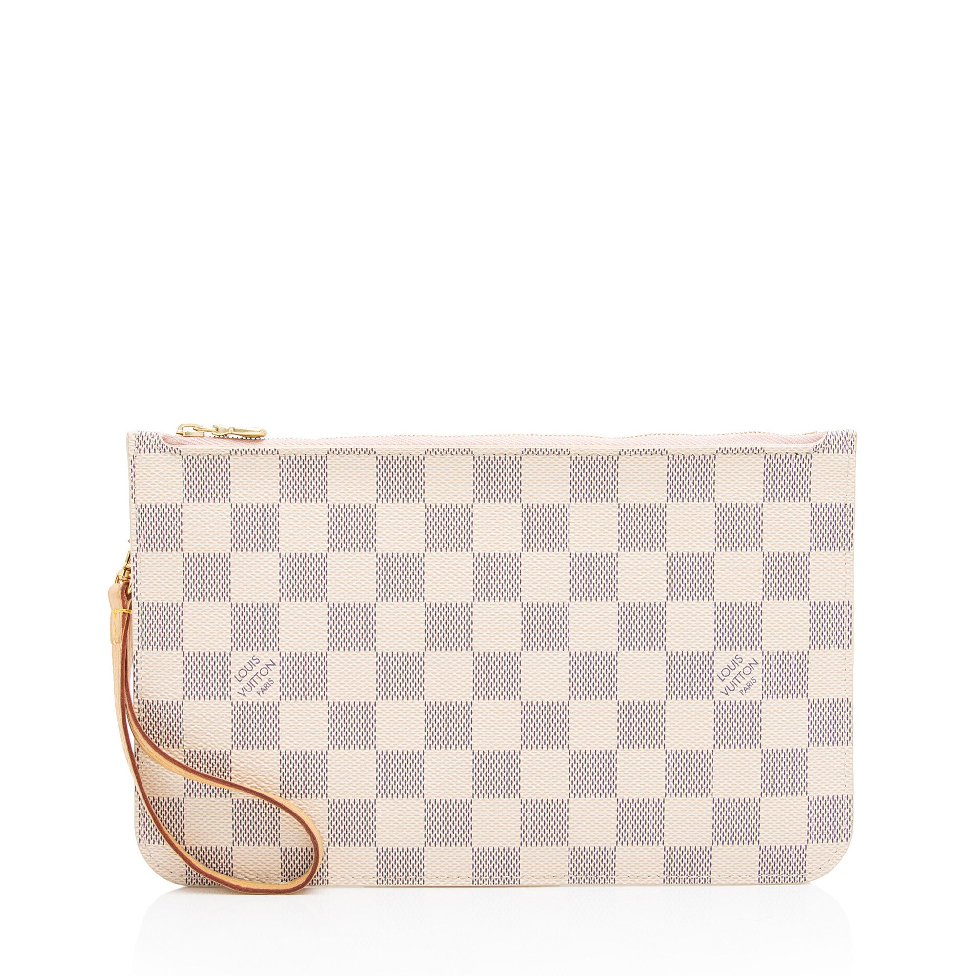 Louis Vuitton Damier Azur Neverfull MM Pochette (SHF-QxJx9Q)