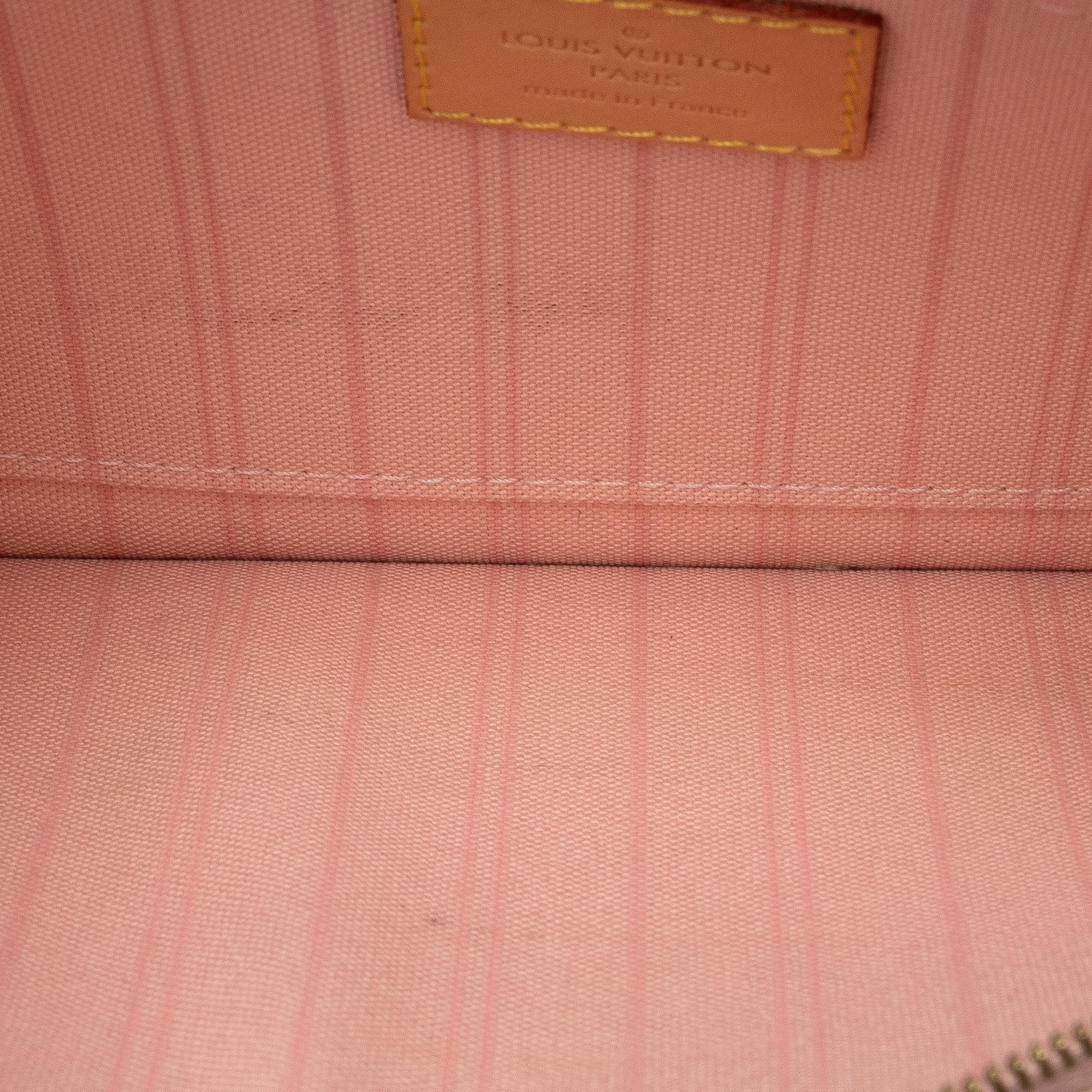 Louis Vuitton Damier Azur Neverfull MM Pouch (SHG-pnfWQ5)