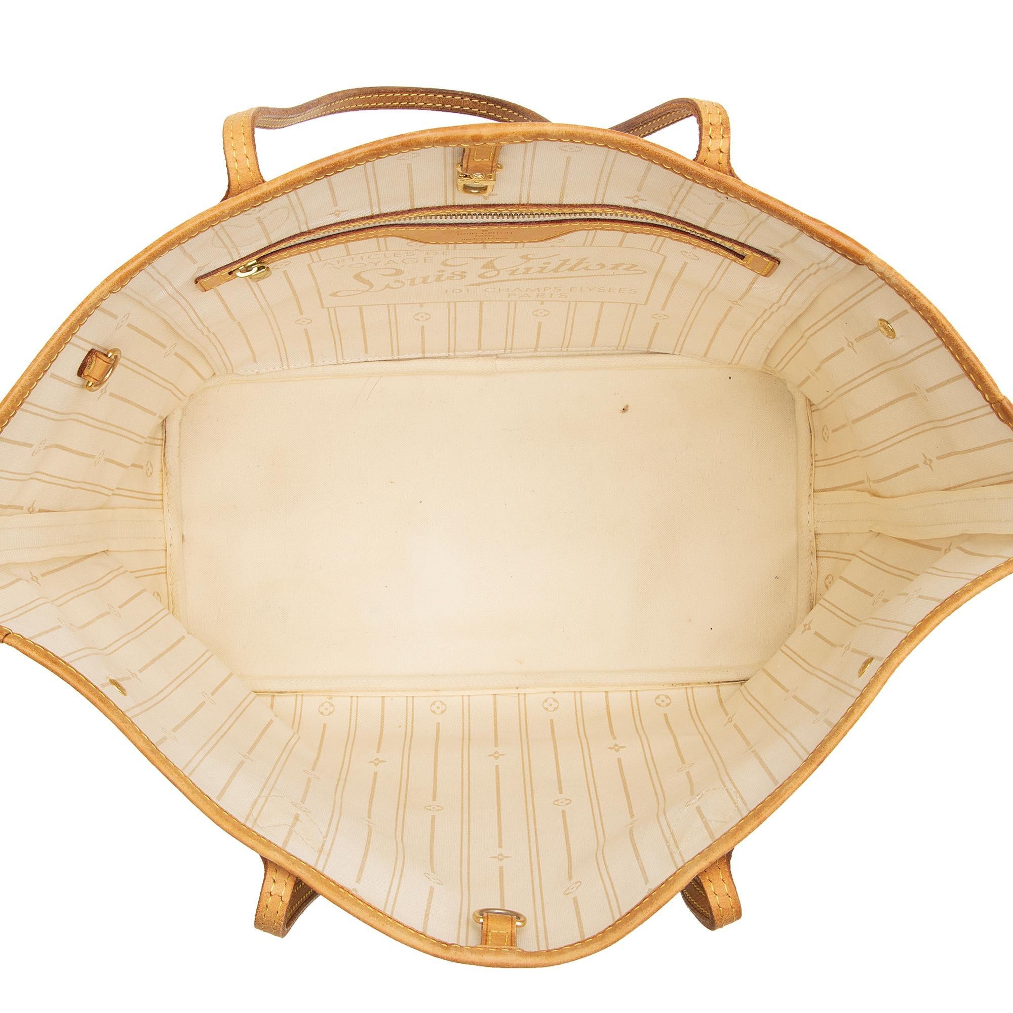 Louis Vuitton Damier Azur Neverfull MM Tote (SHF-bsFsnX)