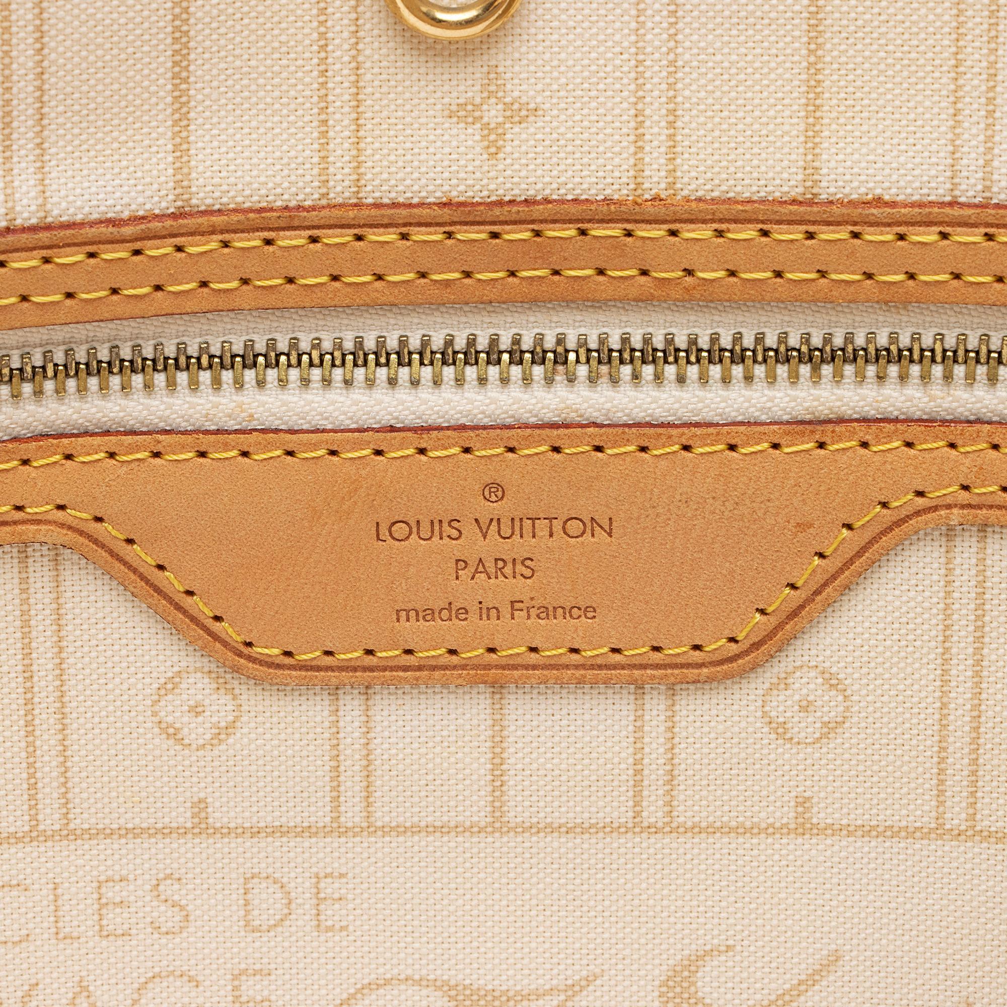 Louis Vuitton Damier Azur Neverfull MM Tote (SHF-bsFsnX)