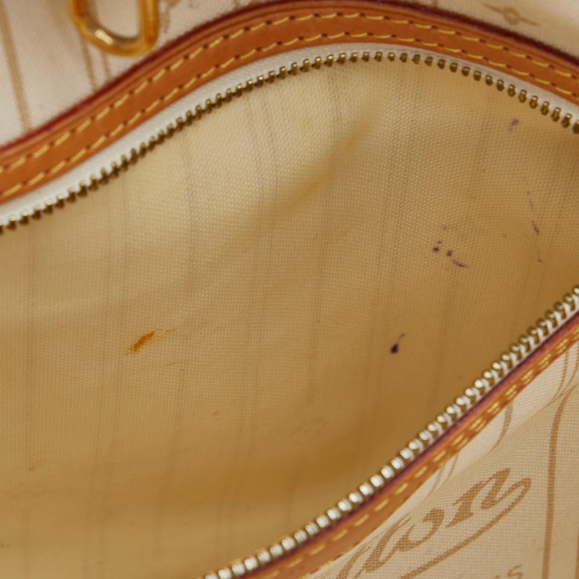 Louis Vuitton Damier Azur Neverfull MM (SHG-drTpRj)