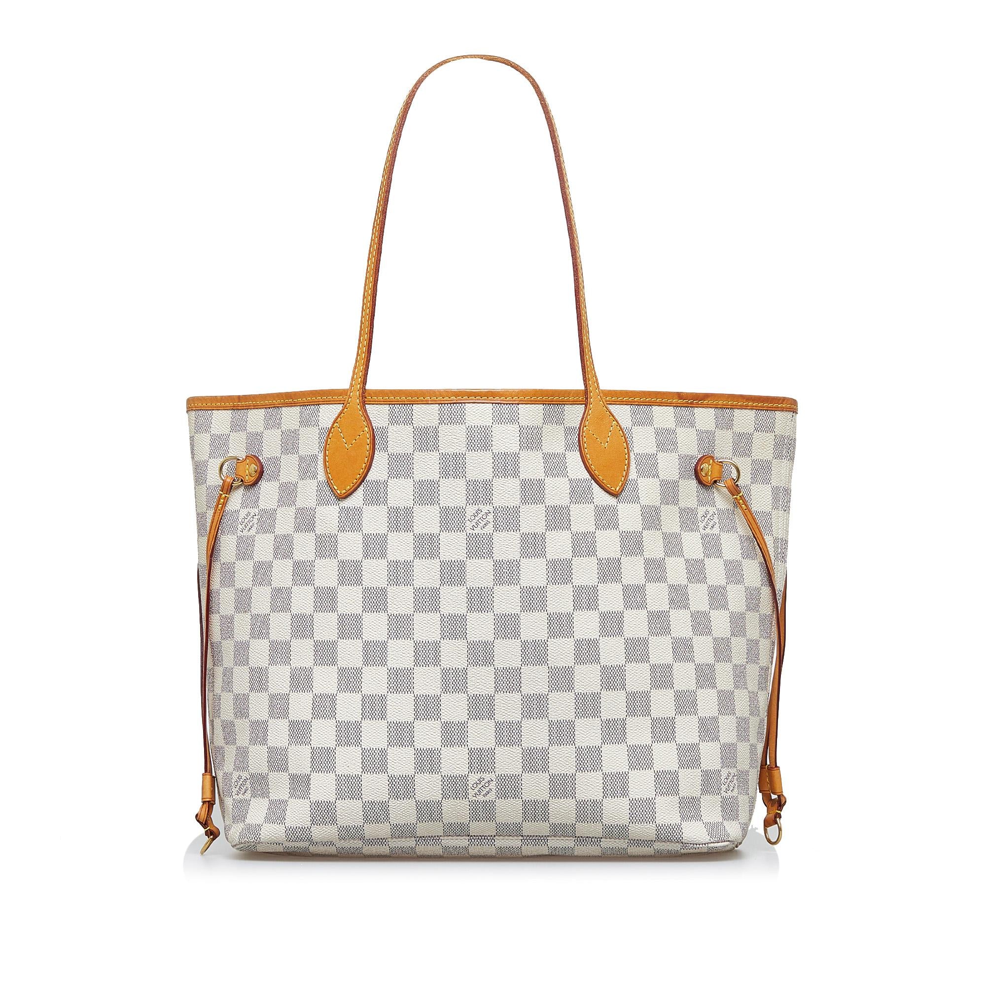 Louis Vuitton Damier Azur Neverfull MM (SHG-drTpRj)