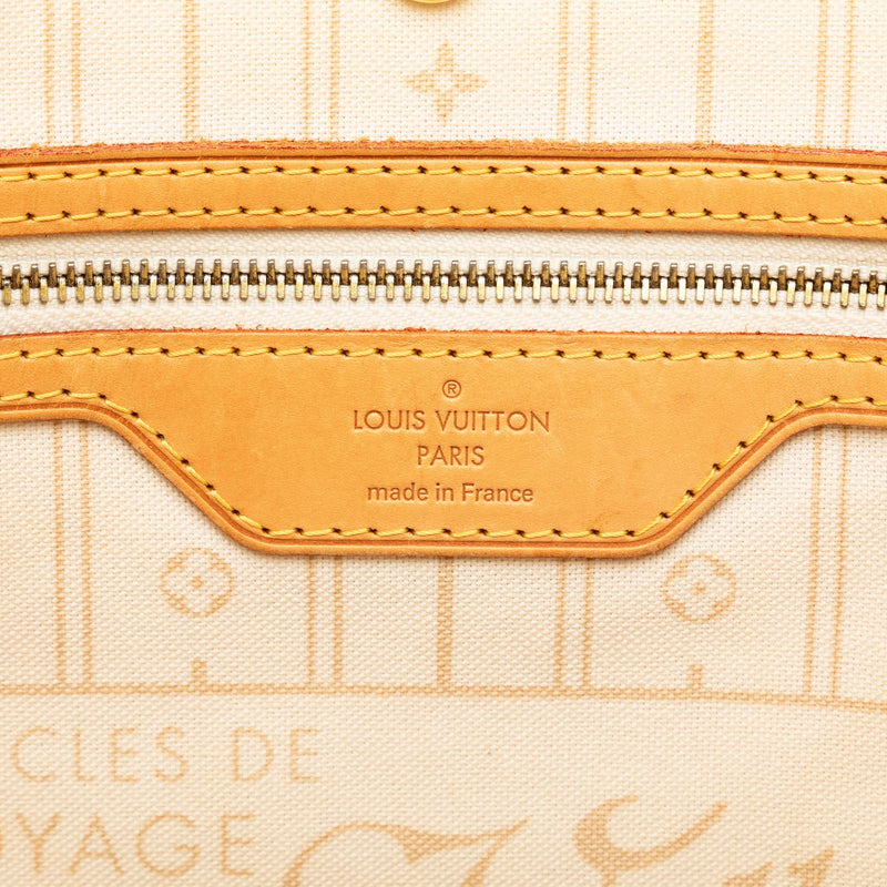 Louis Vuitton Damier Azur Neverfull MM (SHG-PxbWdh)