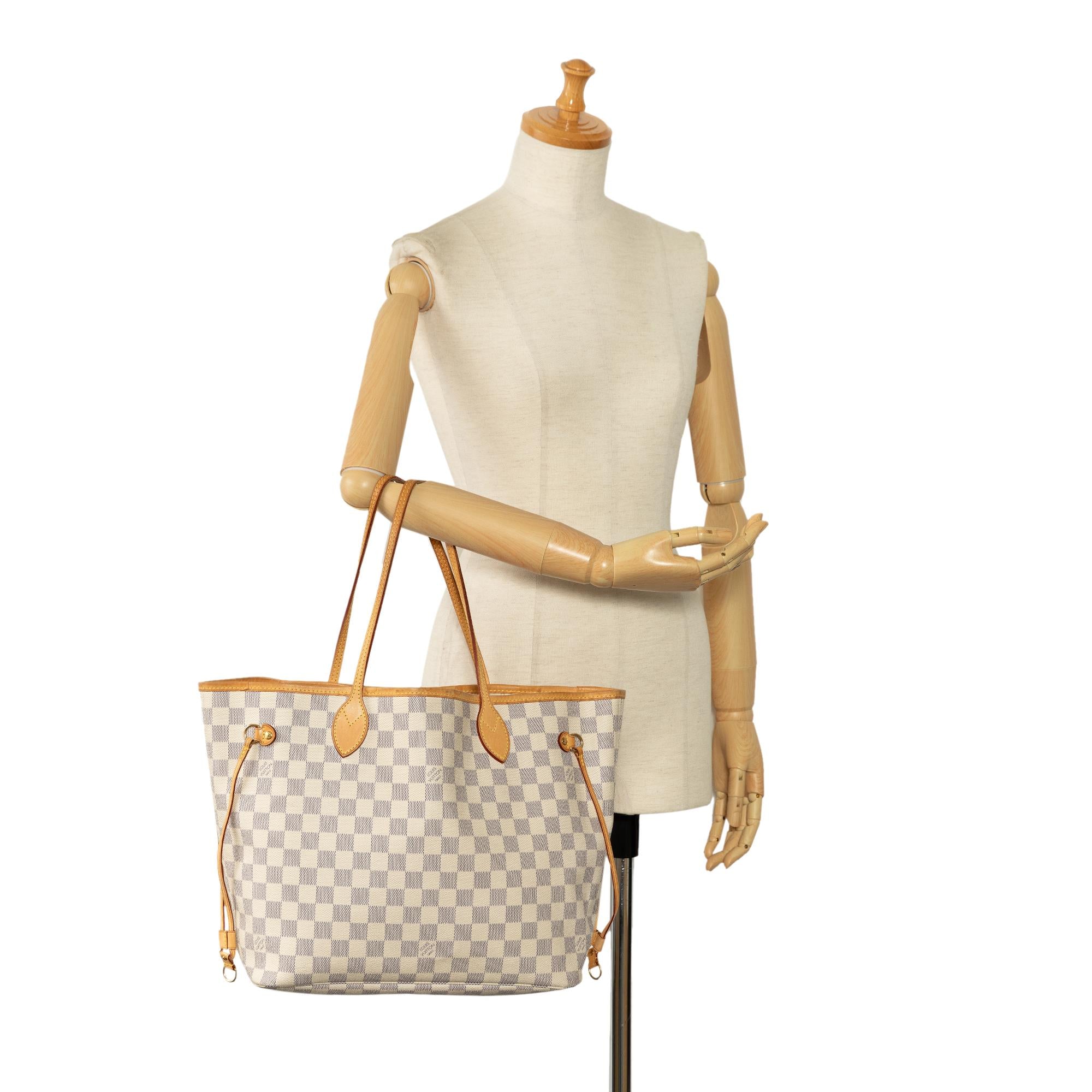 Louis Vuitton Damier Azur Neverfull MM (SHG-PxbWdh)