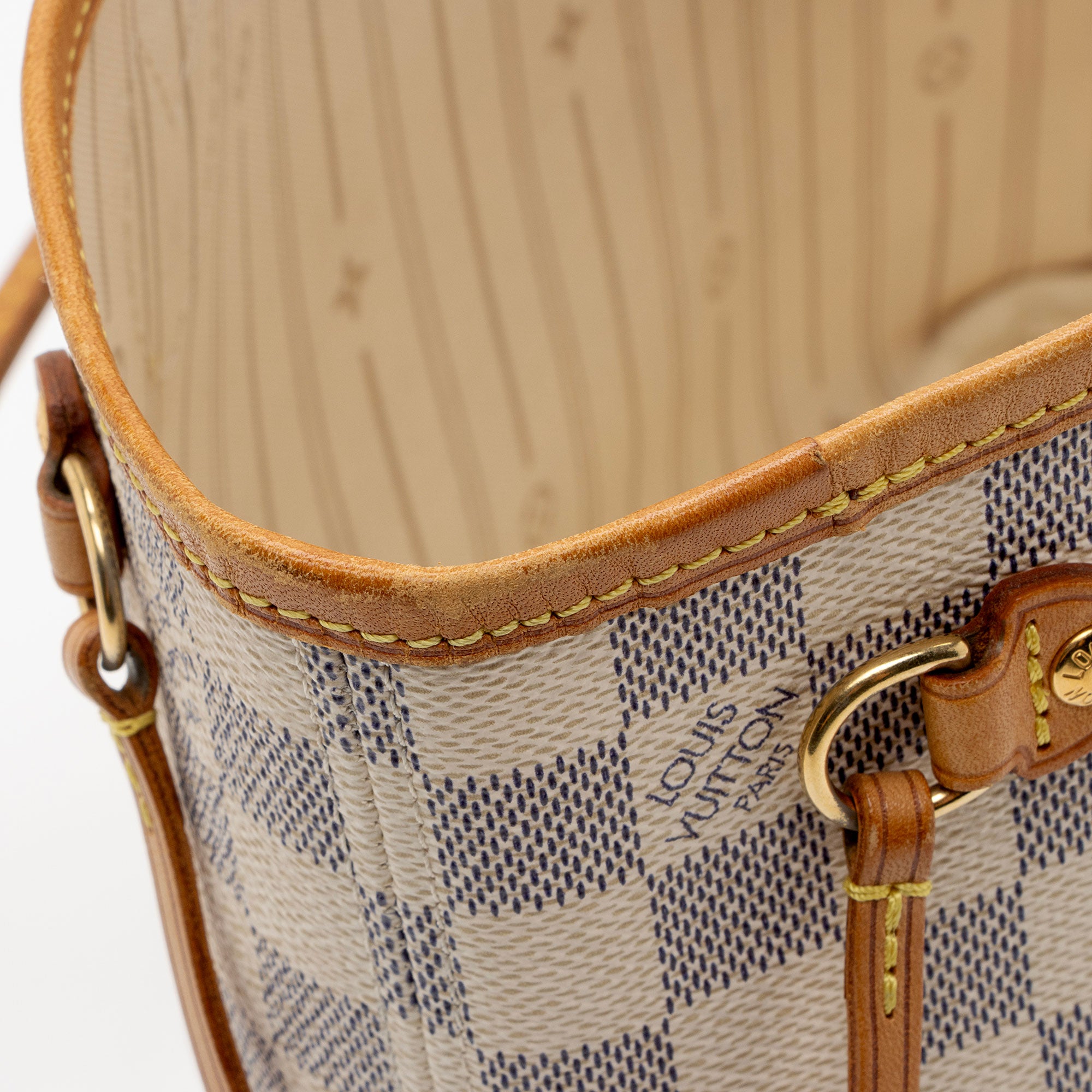 Louis Vuitton Damier Azur Neverfull PM Tote (SHF-DxgmLJ)