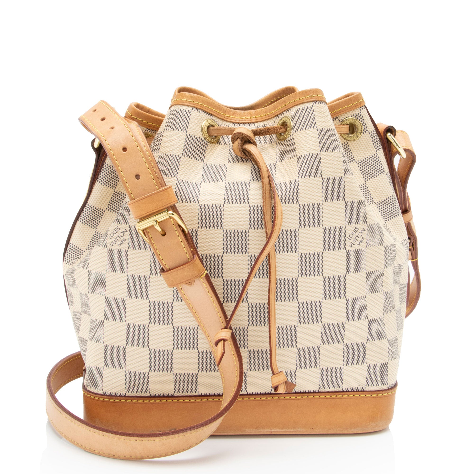 Louis Vuitton Damier Azur Noe BB Bucket Bag (SHF-rk9lnv)