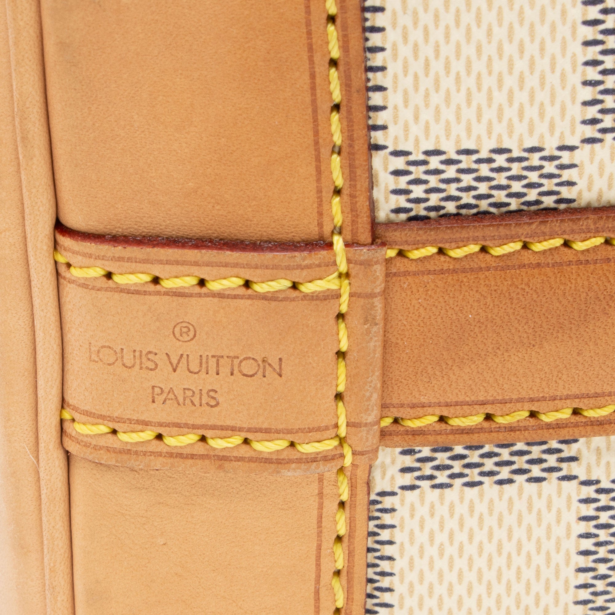 Louis Vuitton Damier Azur Noe BB Bucket Bag (SHF-rk9lnv)