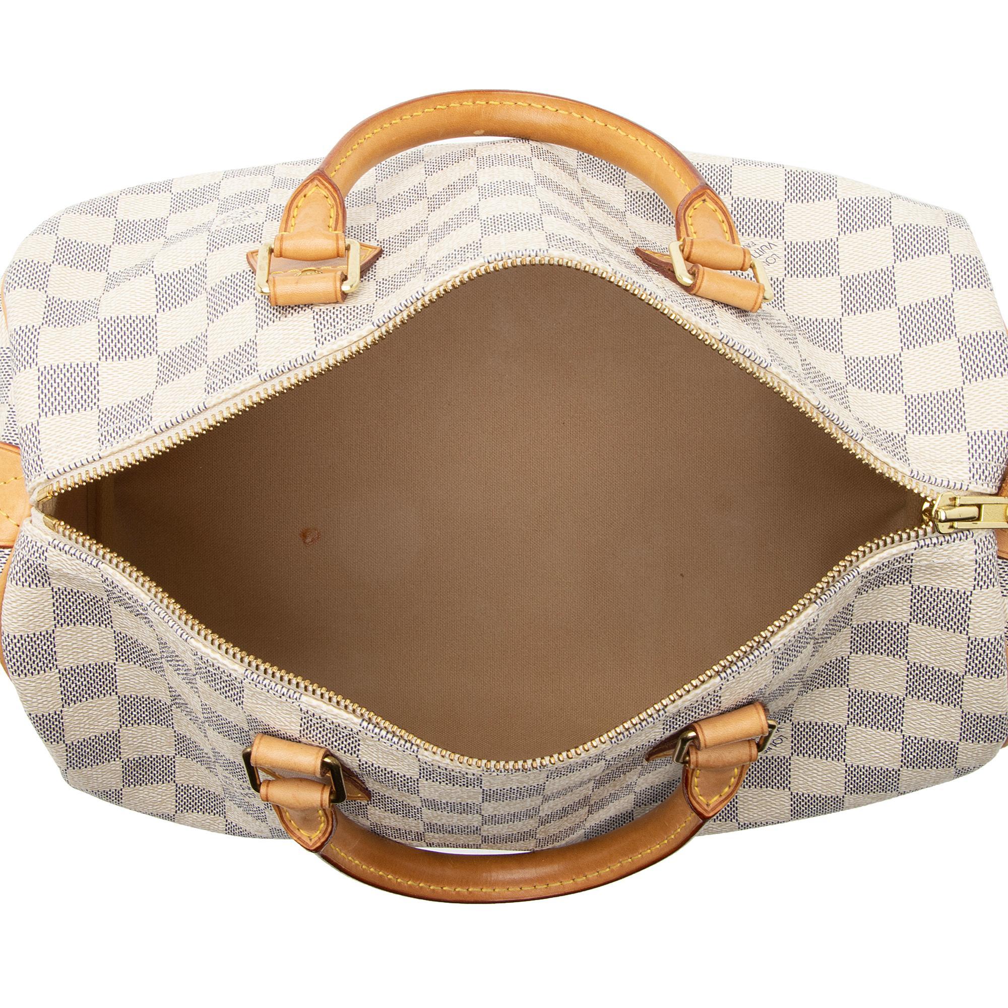 Louis Vuitton Damier Azur Speedy 30 Satchel (SHF-opJpxO)