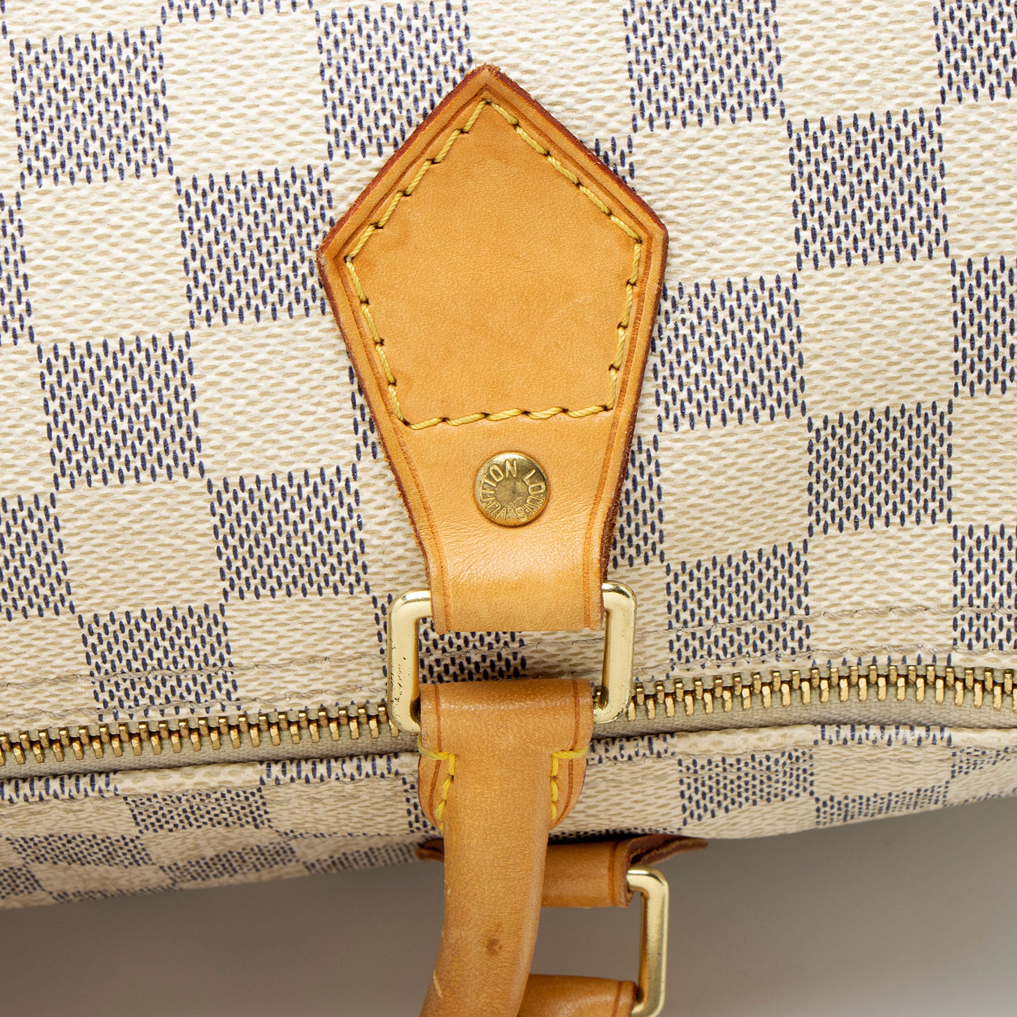 Louis Vuitton Damier Azur Speedy 30 Satchel