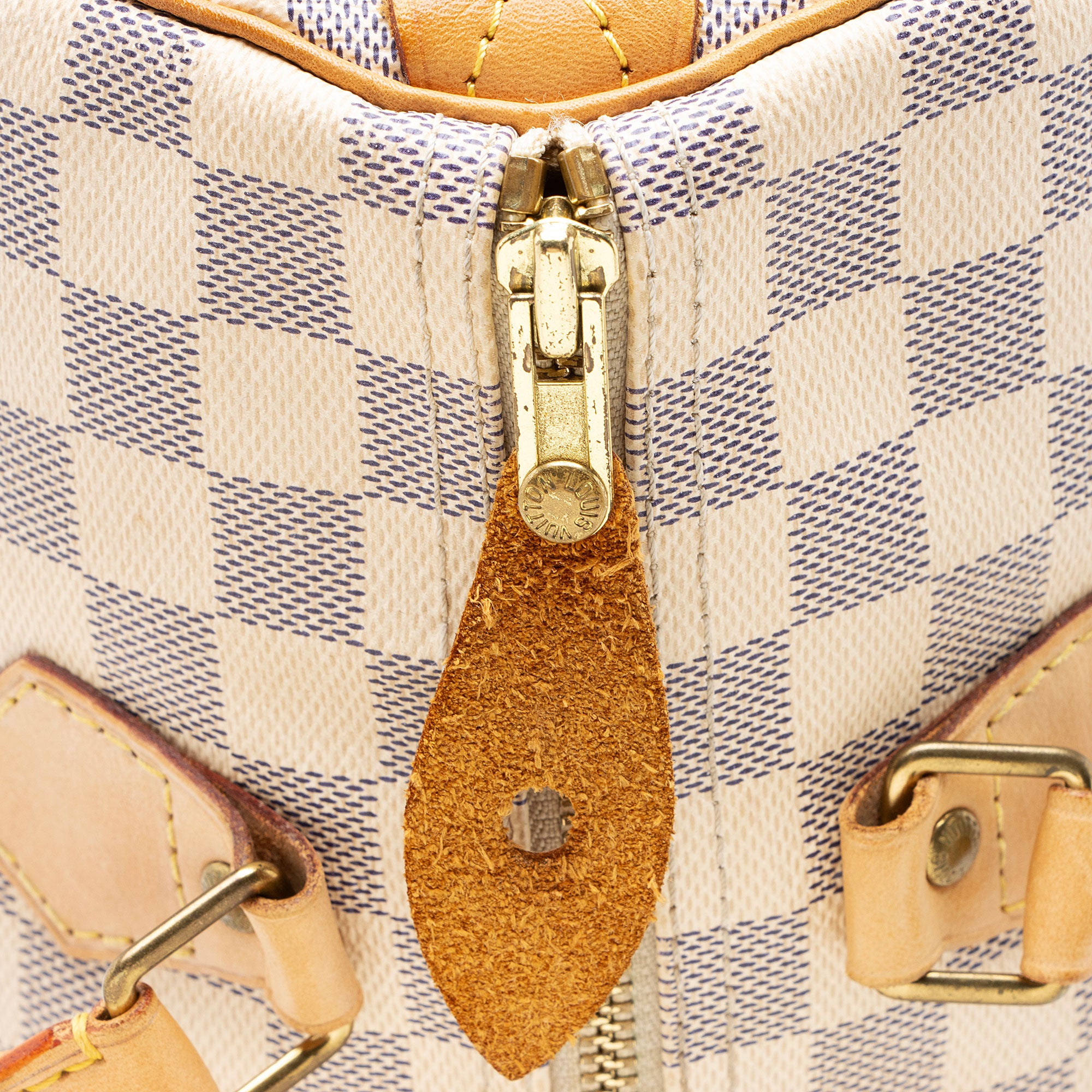 Louis Vuitton Damier Azur Speedy 30 Satchel