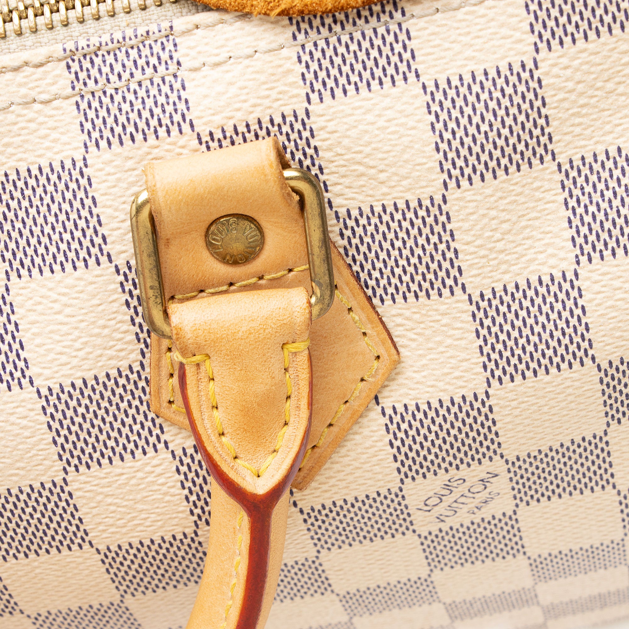 Louis Vuitton Damier Azur Speedy 30 Satchel