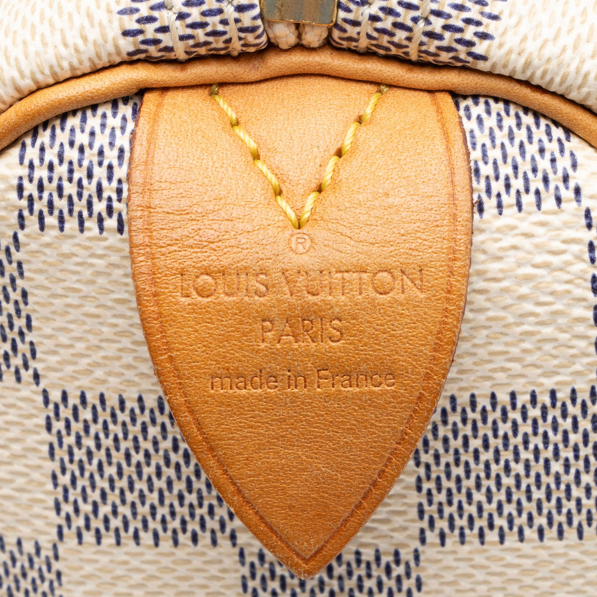 Louis Vuitton Damier Azur Speedy 30 Satchel