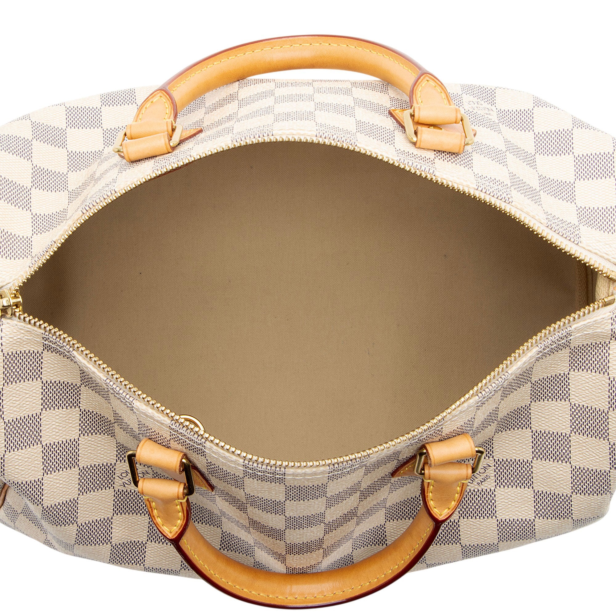 Louis Vuitton Damier Azur Speedy 30 Satchel