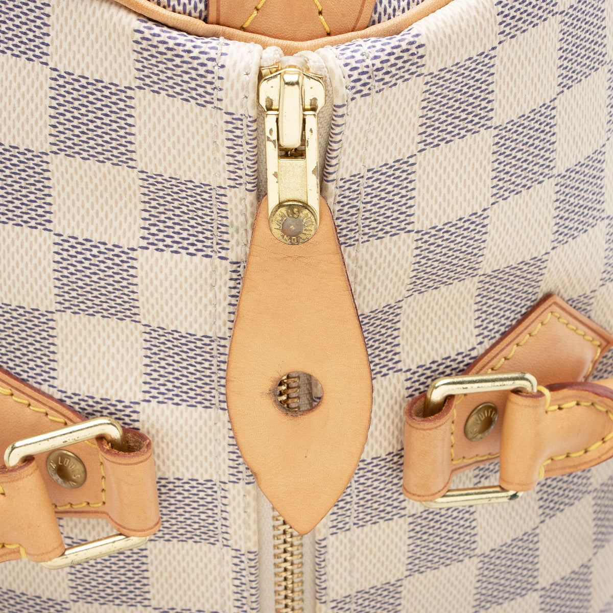 Louis Vuitton Damier Azur Speedy 30 Satchel