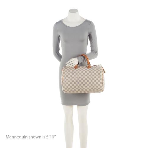 Louis Vuitton Damier Azur Speedy 35 Satchel (SHF-eWgCTI)
