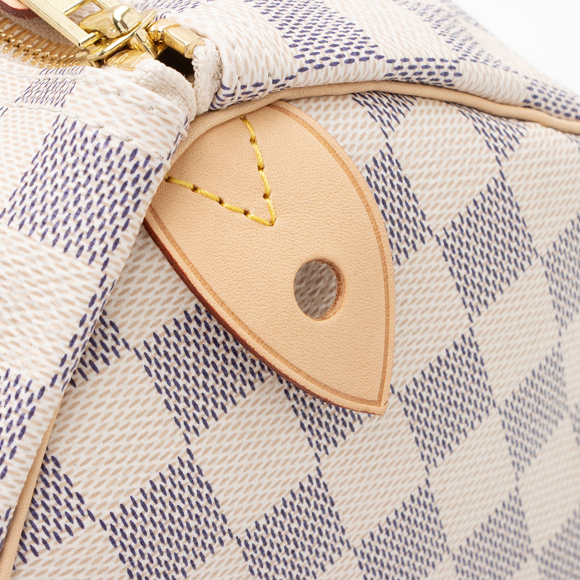 Louis Vuitton Damier Azur Speedy 35 Satchel (SHF-25zlLp)