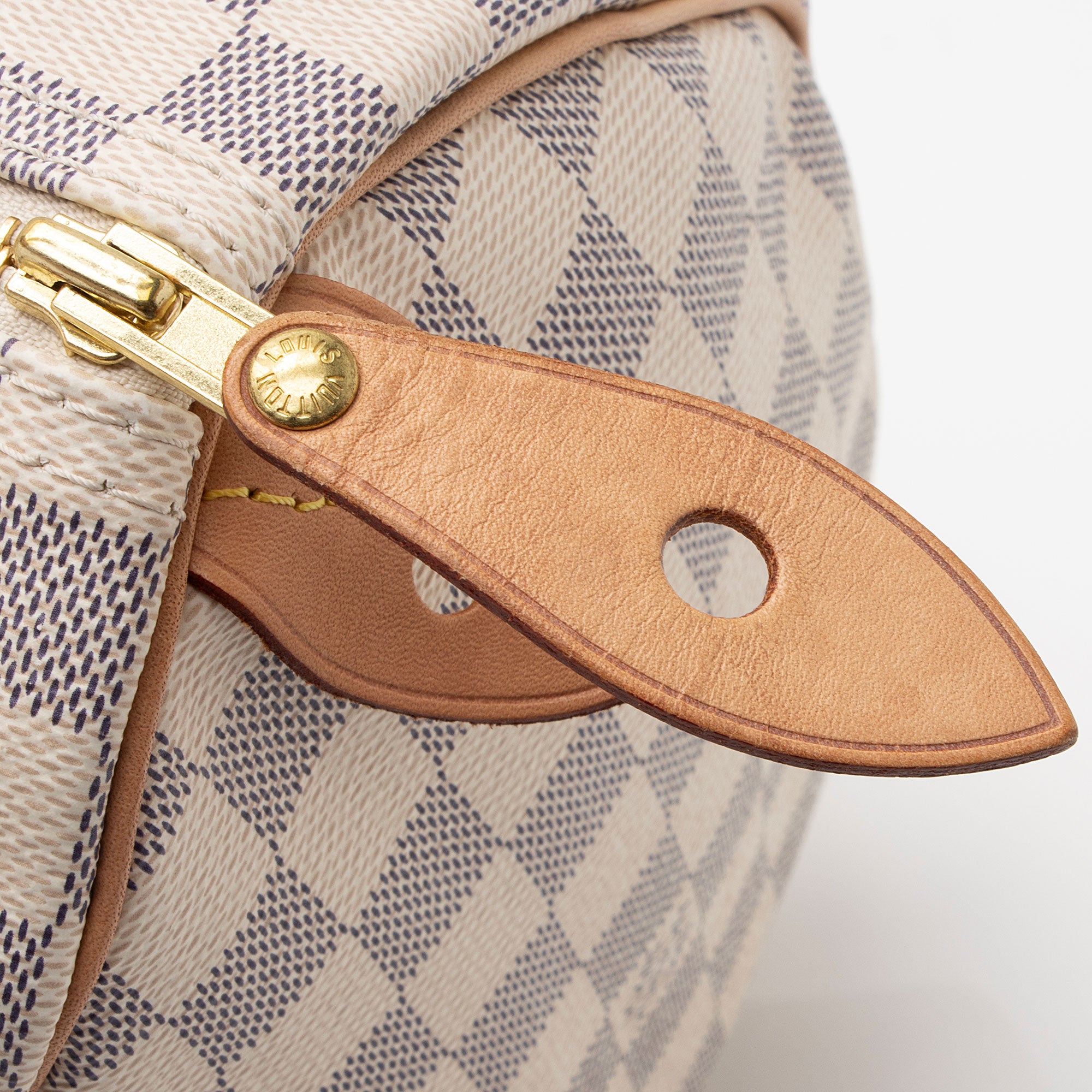 Louis Vuitton Damier Azur Speedy 35 Satchel (SHF-P9u9Py)