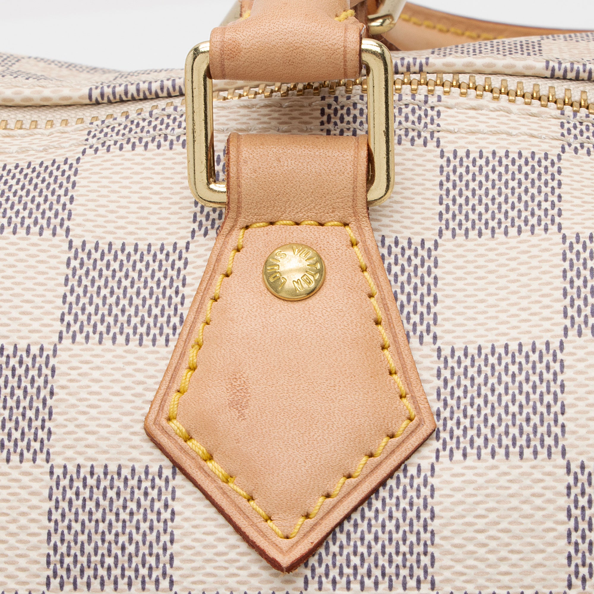 Louis Vuitton Damier Azur Speedy 35 Satchel (SHF-P9u9Py)