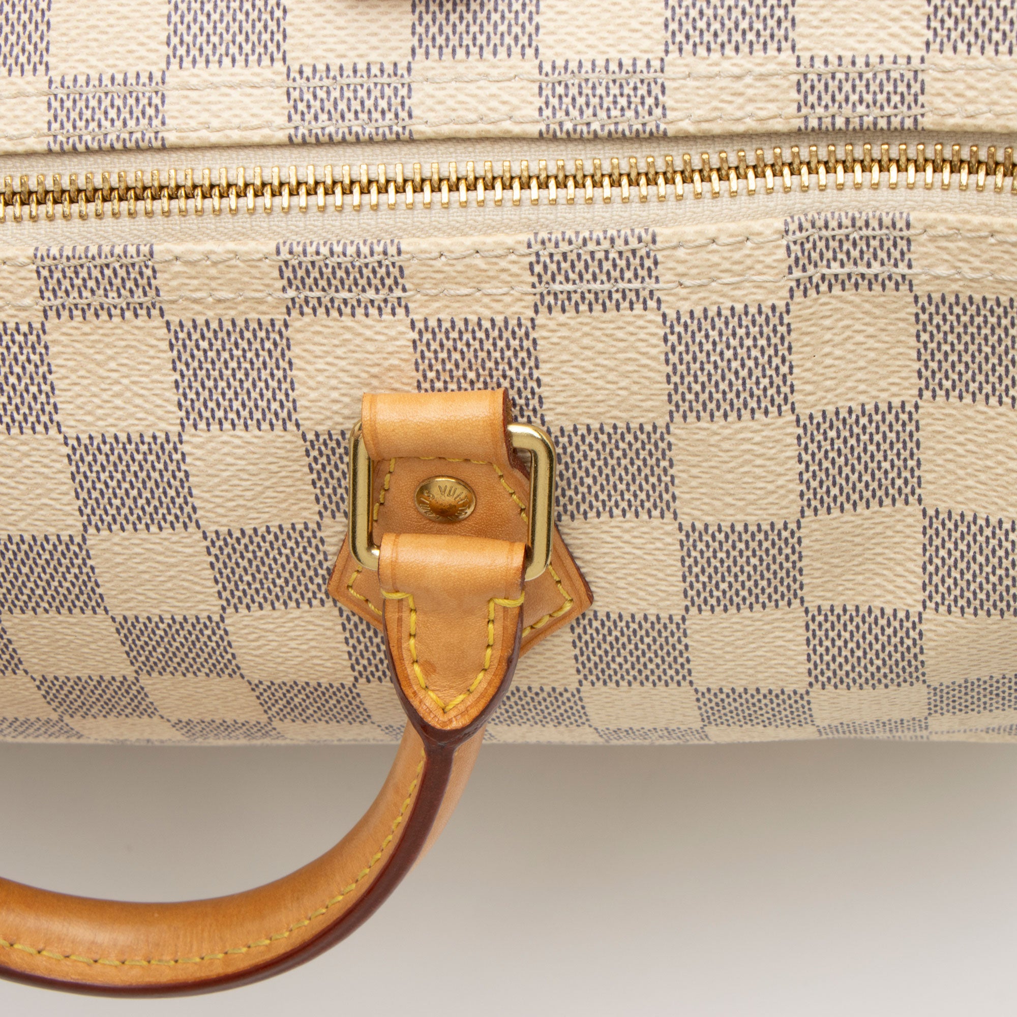 Louis Vuitton Damier Azur Speedy 35 Satchel (SHF-BC7FpS)