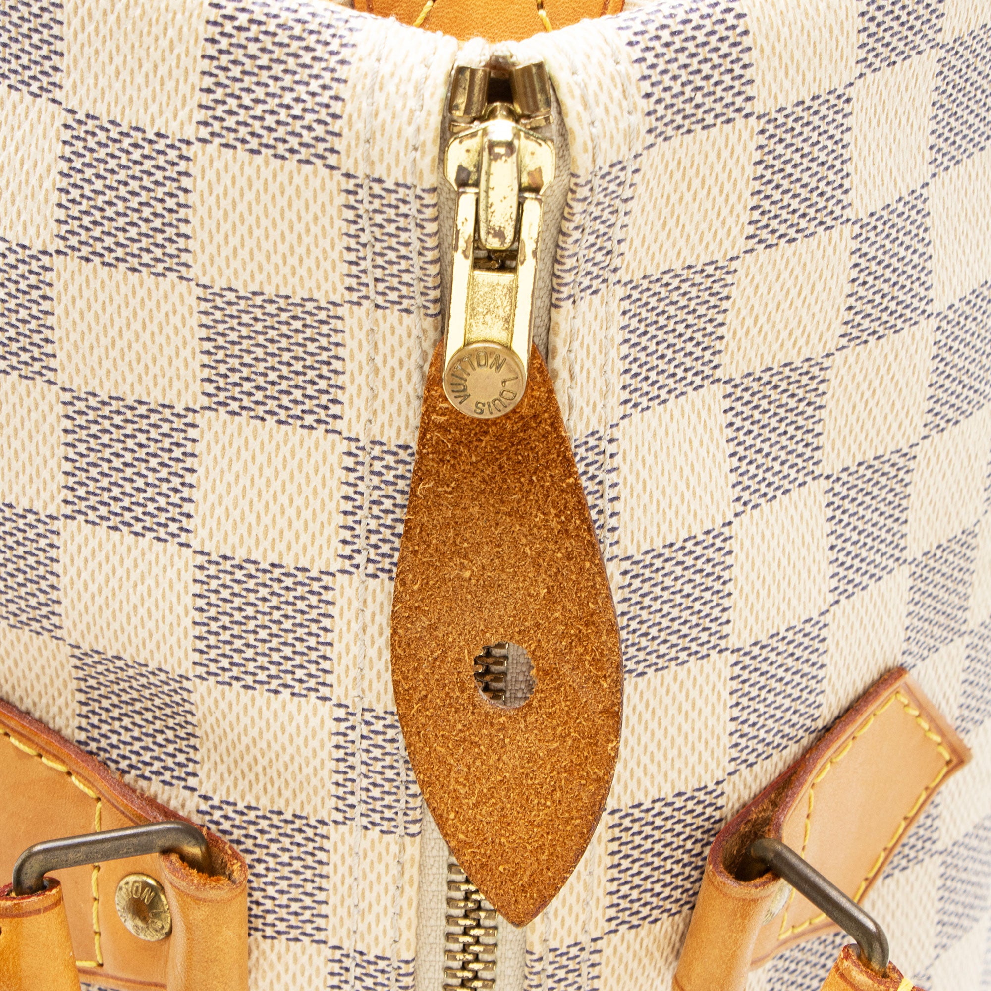 Louis Vuitton Damier Azur Speedy 35 Satchel