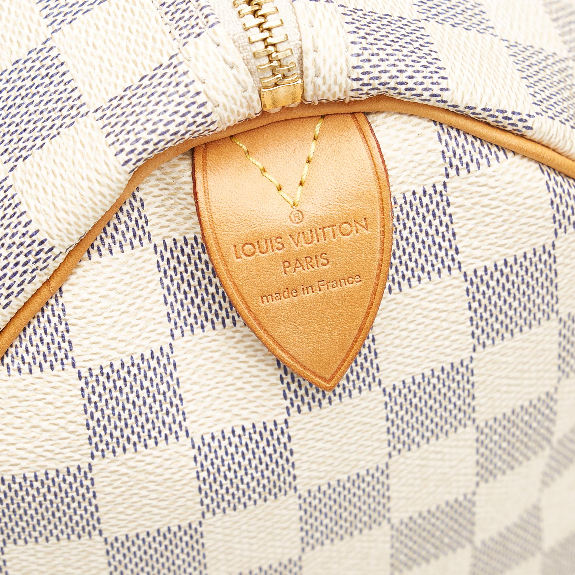 Louis Vuitton Damier Azur Speedy 35 (SHG-tygh9g)