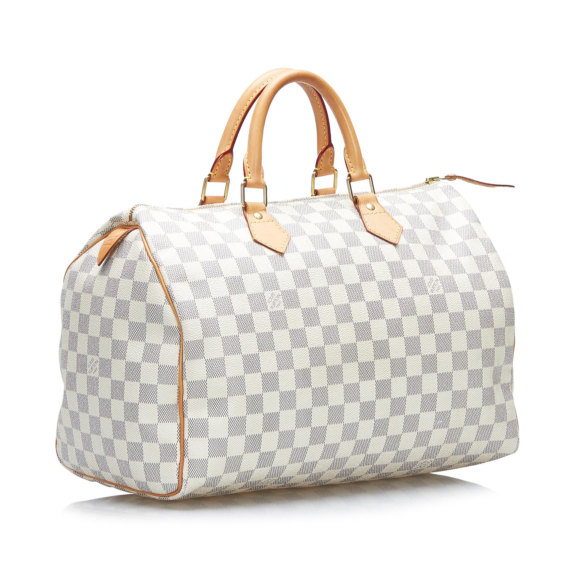 Louis Vuitton Damier Azur Speedy 35 (SHG-tygh9g)