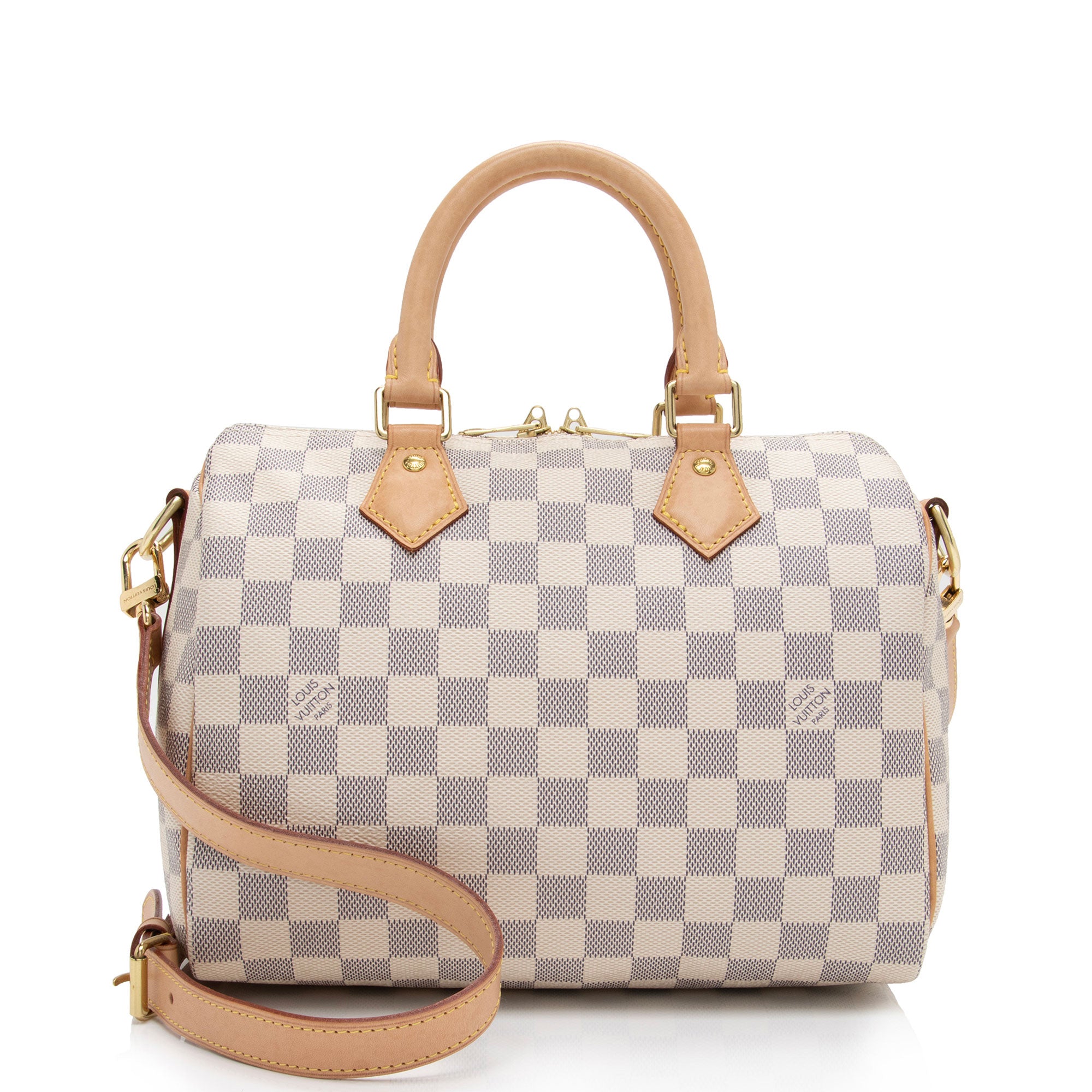 Louis Vuitton Damier Azur Speedy Bandouliere 25 Satchel (SHF-CfGVyC)