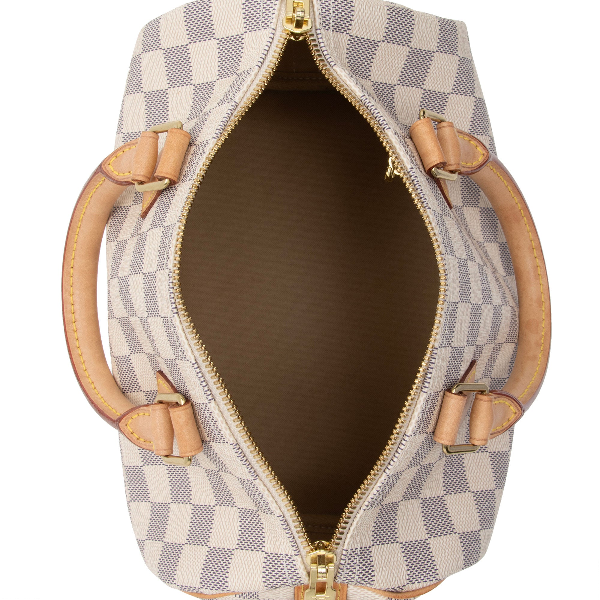 Louis Vuitton Damier Azur Speedy Bandouliere 25 Satchel (SHF-CfGVyC)