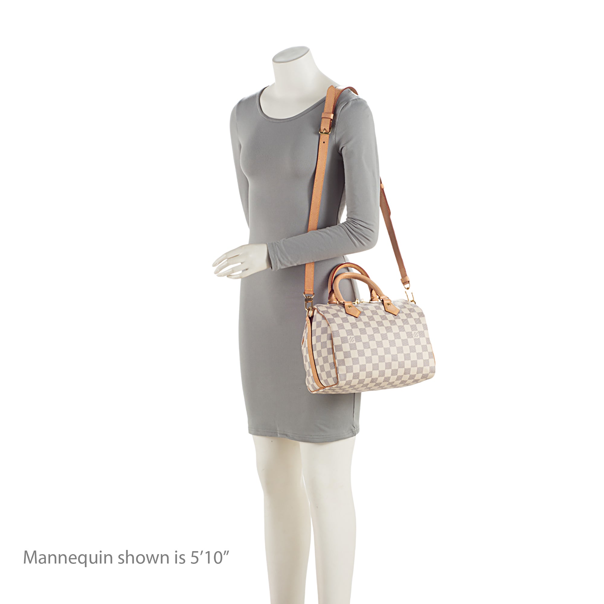 Louis Vuitton Damier Azur Speedy Bandouliere 25 Satchel (SHF-CfGVyC)