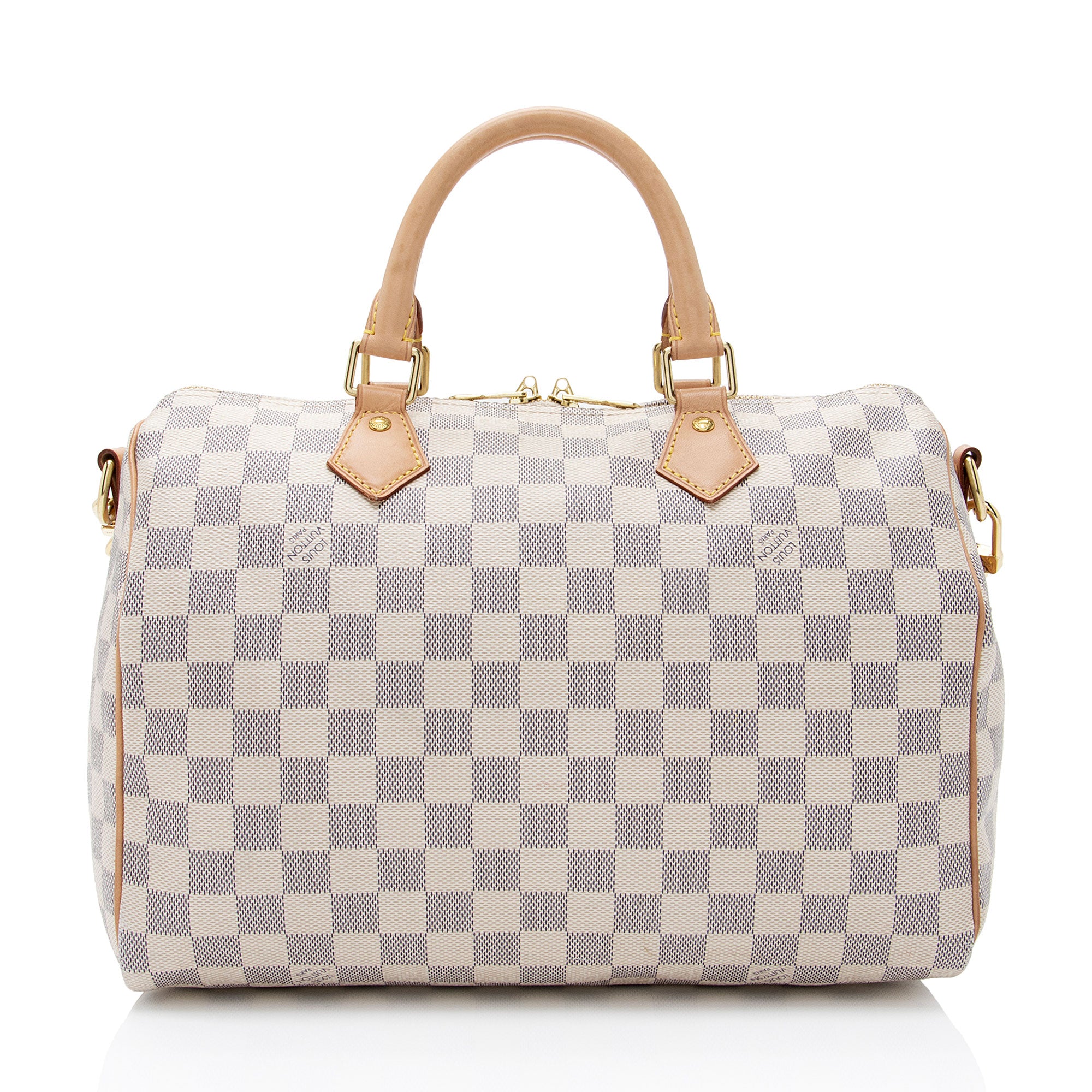 Louis Vuitton Damier Azur Speedy Bandouliere 30 Satchel (SHF-f3mAUf)