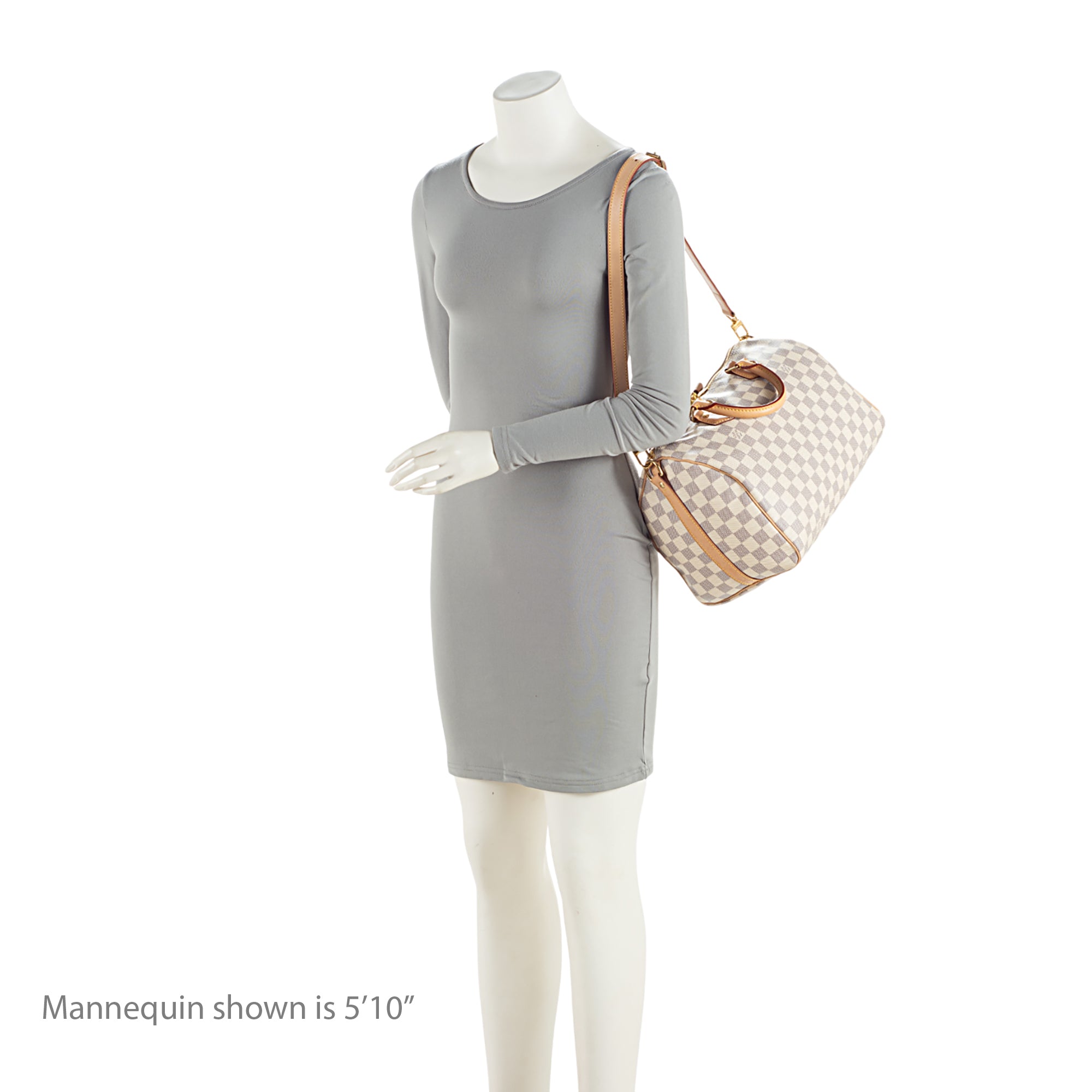 Louis Vuitton Damier Azur Speedy Bandouliere 30 Satchel (SHF-es0MQN)