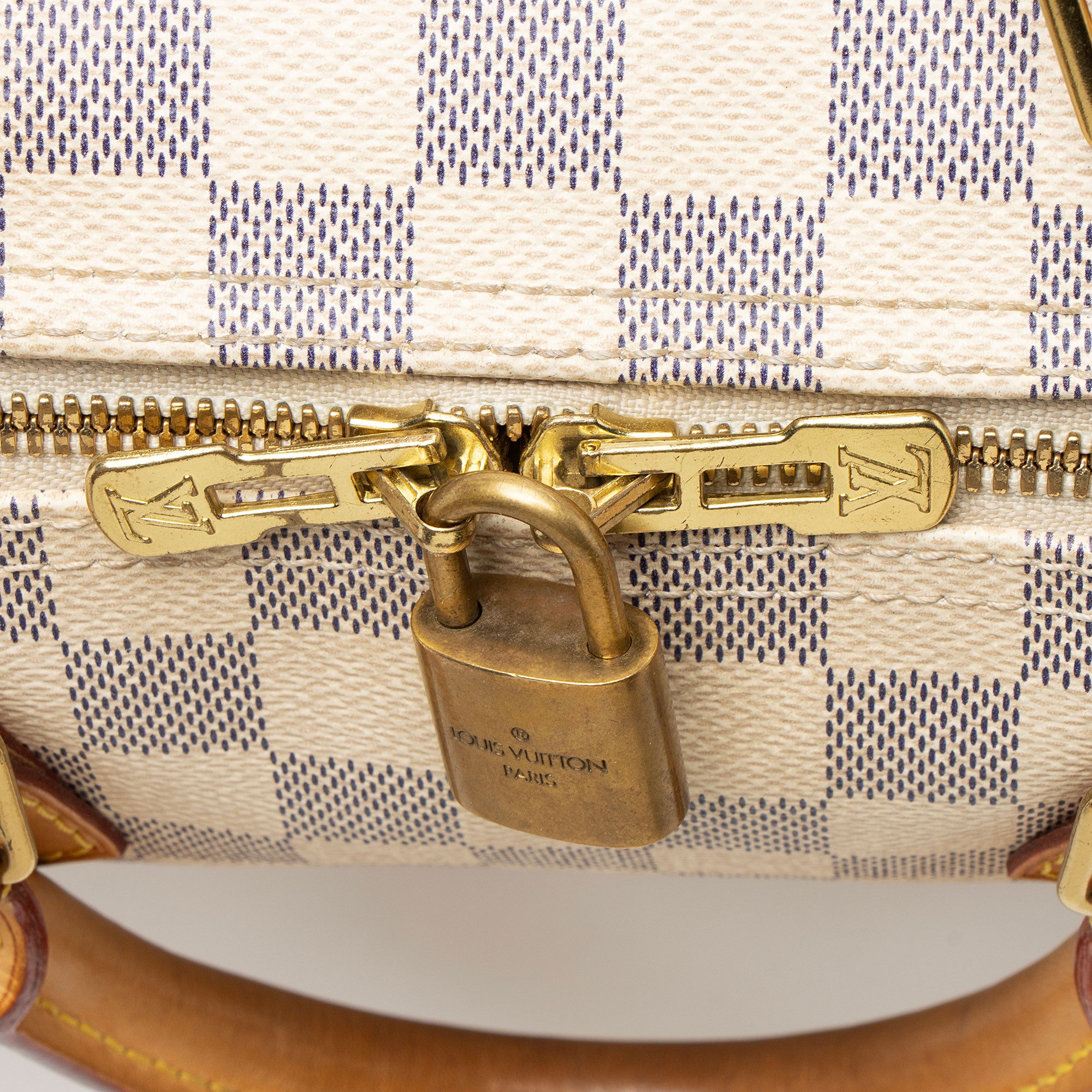 Louis Vuitton Damier Azur Speedy Bandouliere 30 Satchel
