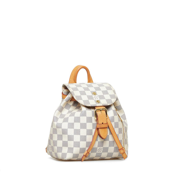 Louis Vuitton Sperone Mini Damier Azur White Canvas Backpack