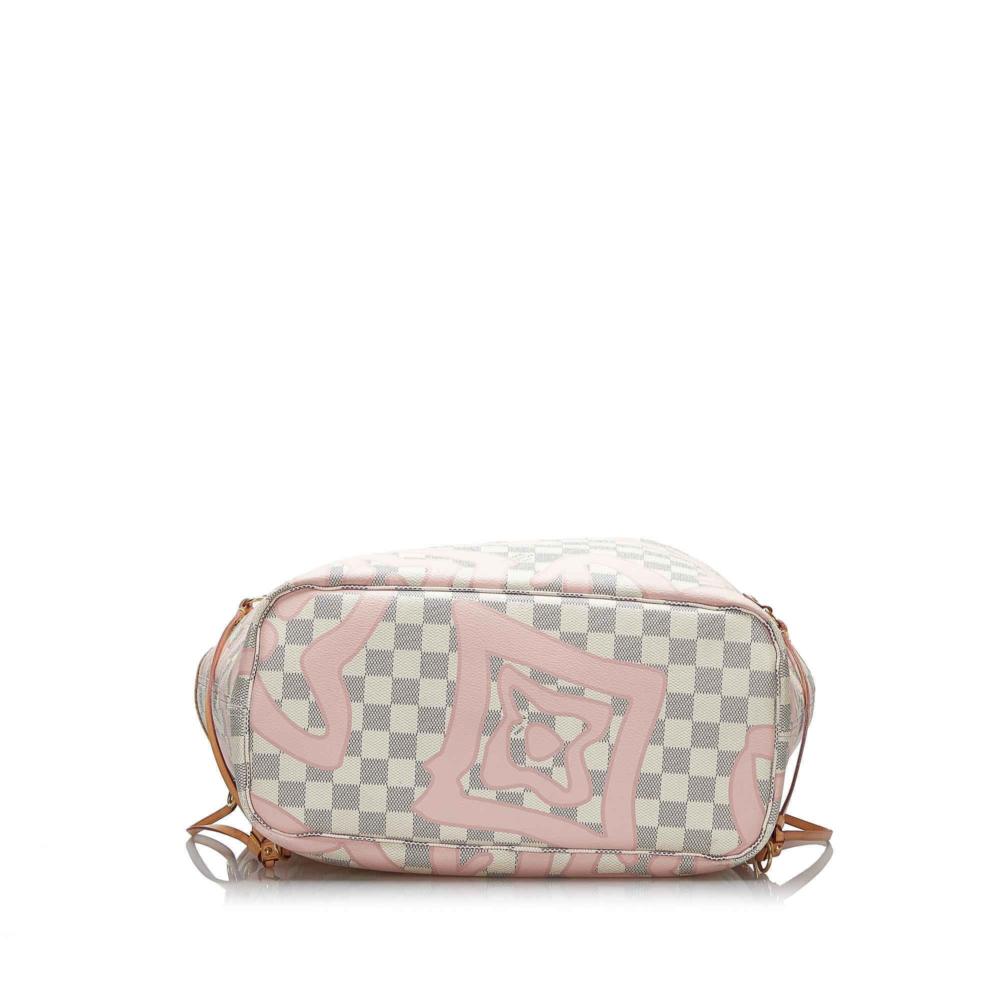 Louis Vuitton Damier Azur Tahitienne Neverfull MM (SHG-HWhgB6)