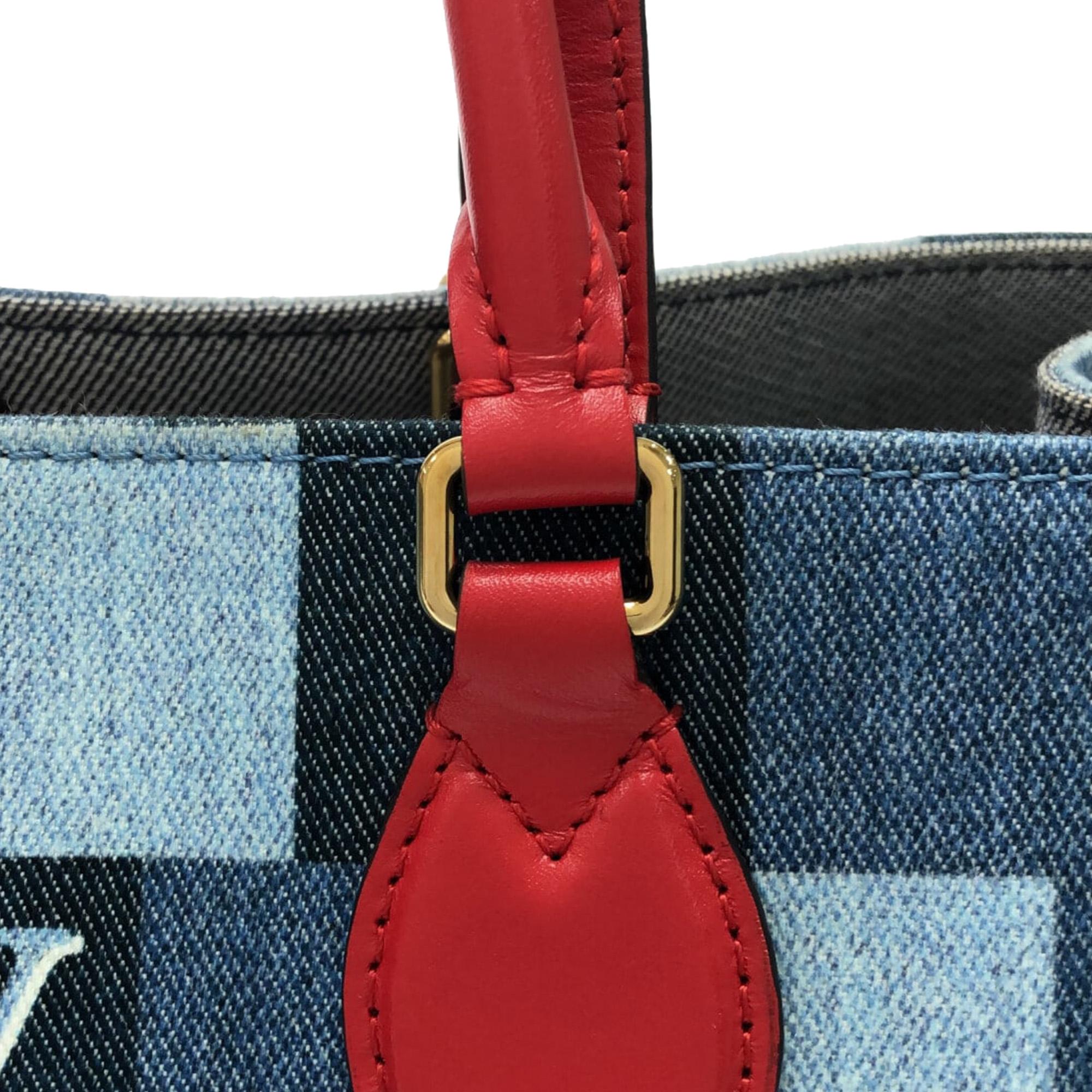 Louis Vuitton Damier Denim Onthego GM (SHG-Dva1Zr)