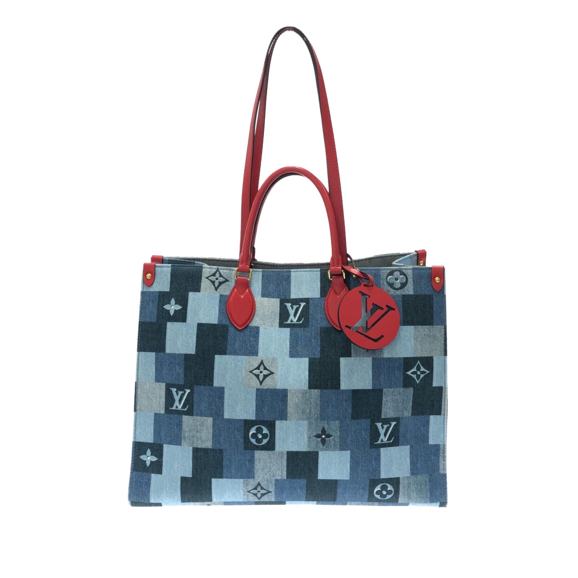 Louis Vuitton Damier Denim Onthego GM (SHG-Dva1Zr)