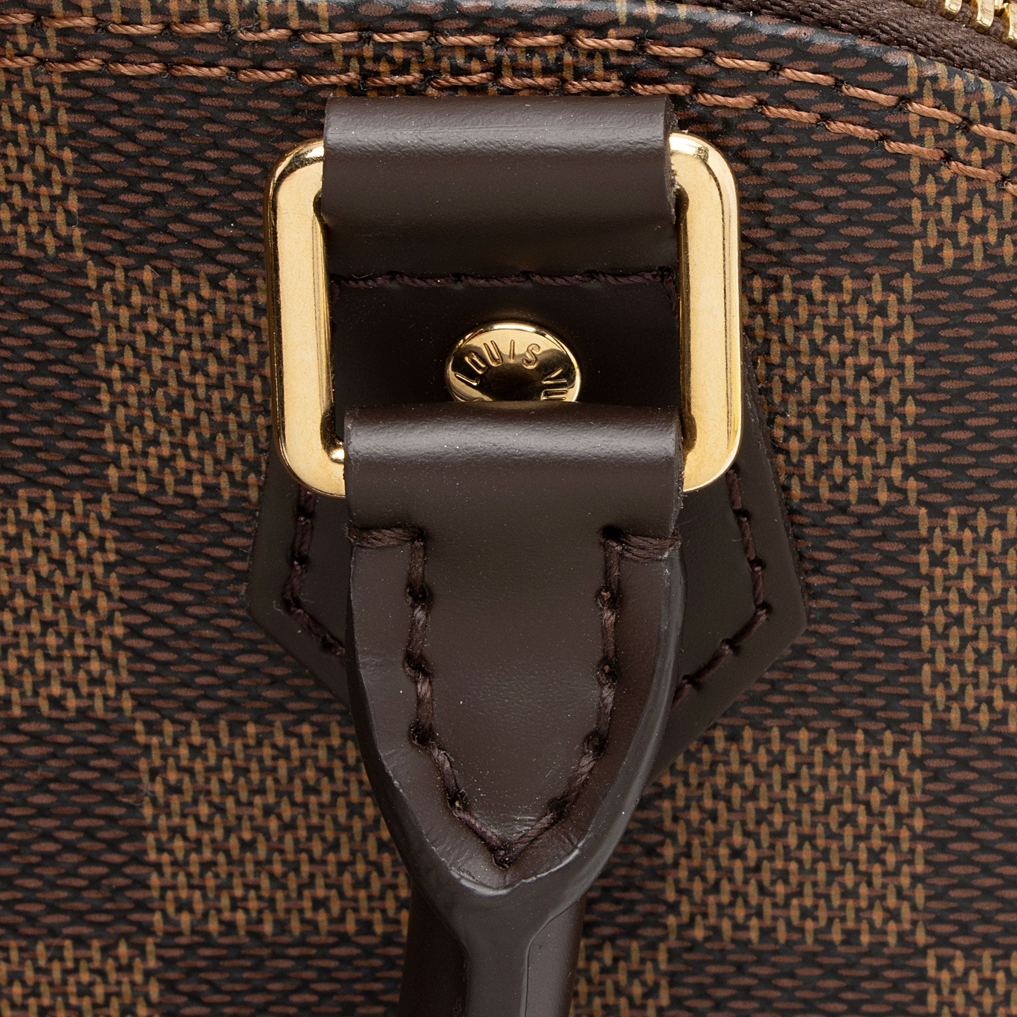 Louis Vuitton Damier Ebene Alma BB Satchel (SHF-ruhRxg)