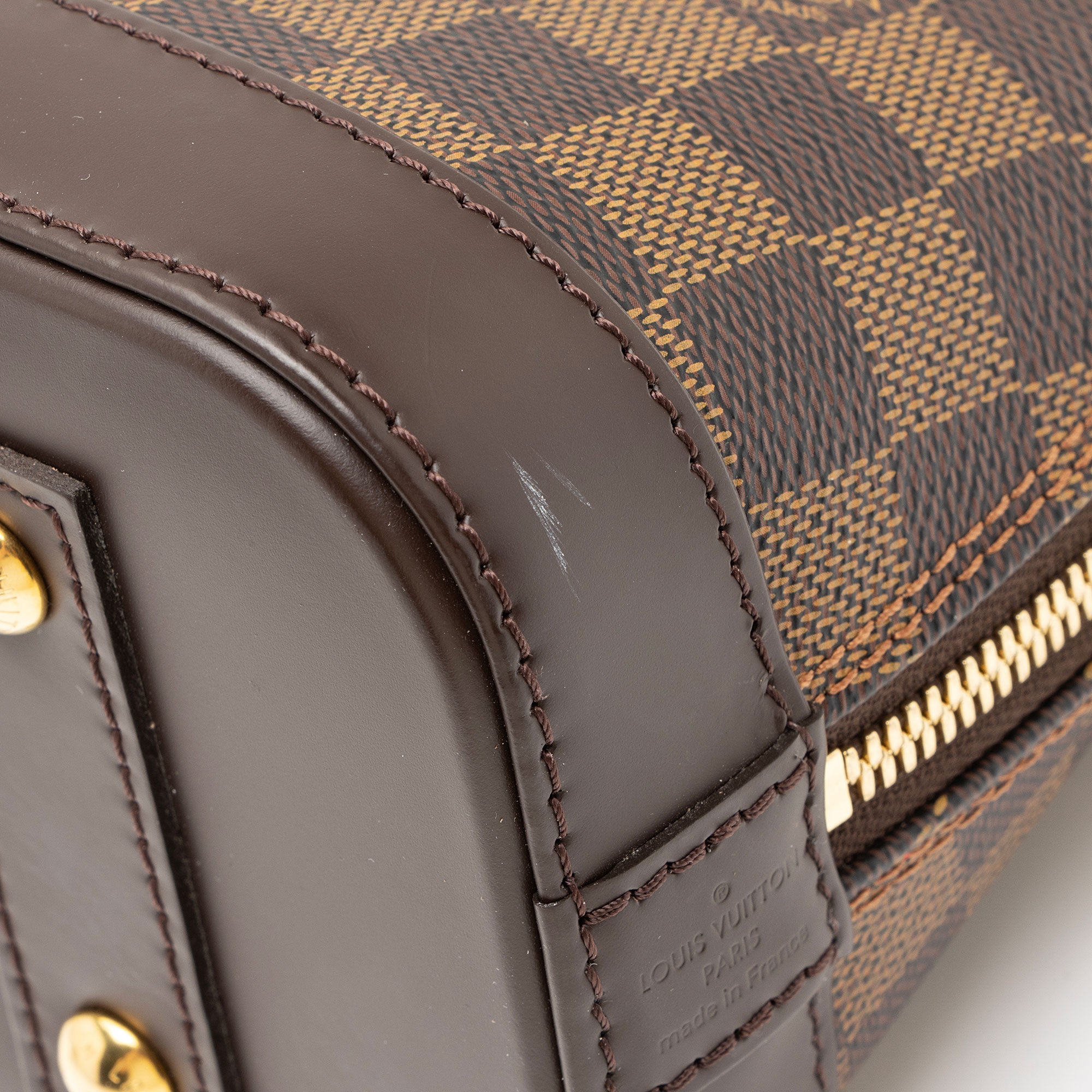 Louis Vuitton Damier Ebene Alma BB Satchel