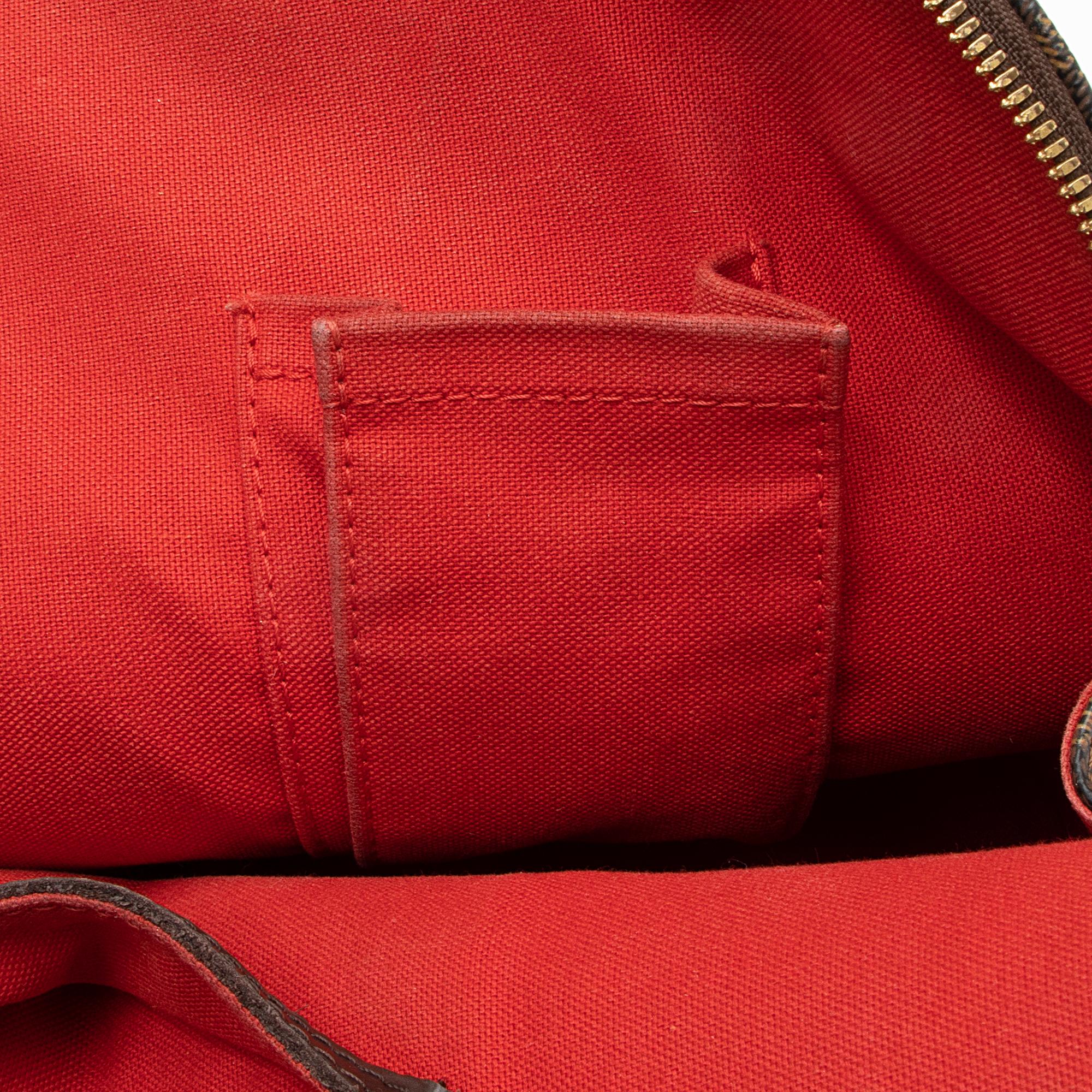 Louis Vuitton Damier Ebene Alma MM Satchel (SHF-23311)