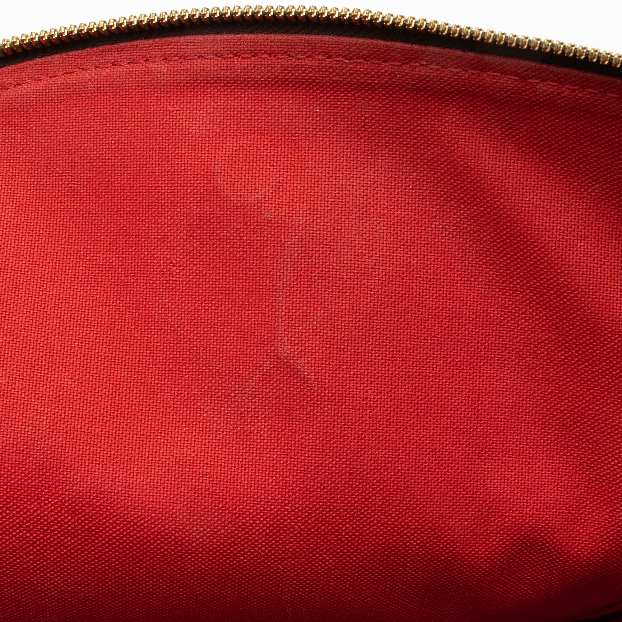 Louis Vuitton Damier Ebene Alma MM Satchel (SHF-23311)