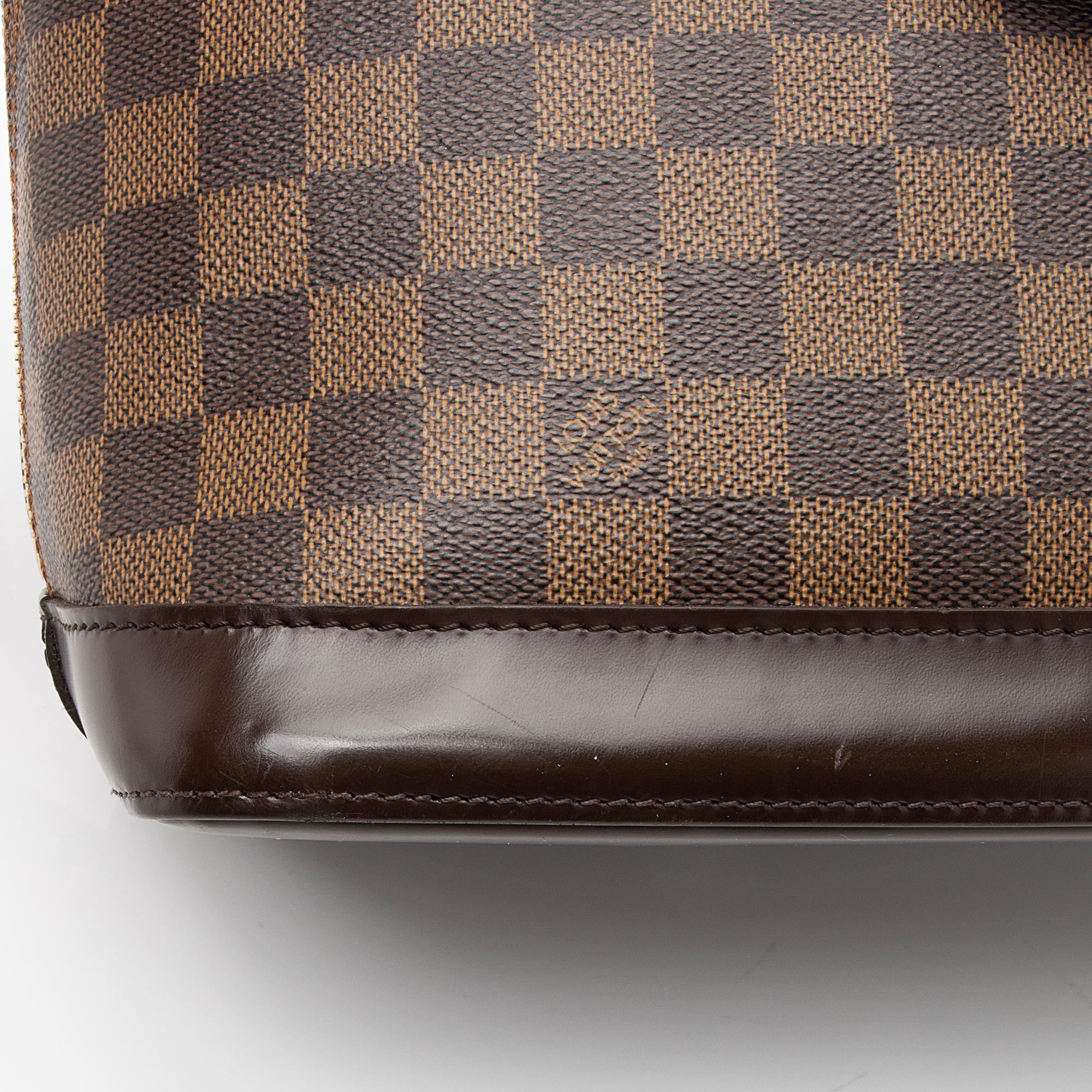 Louis Vuitton Damier Ebene Alma MM Satchel (SHF-23311)