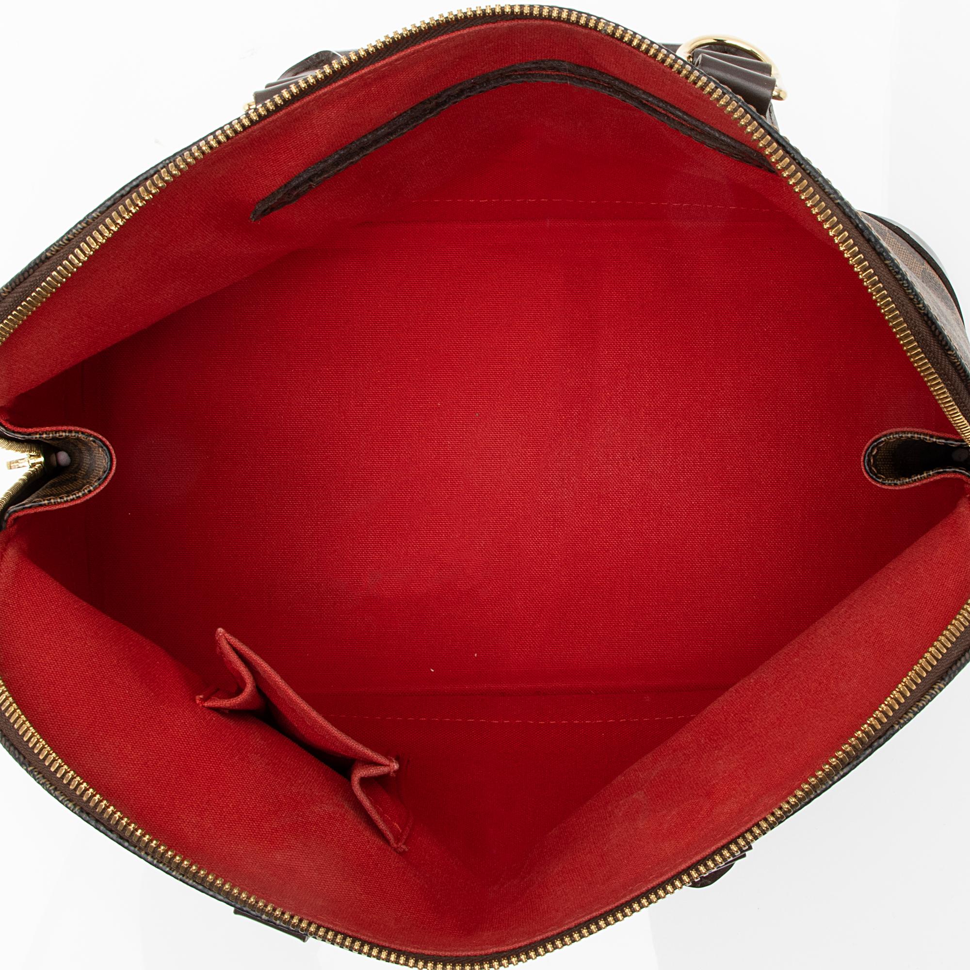 Louis Vuitton Damier Ebene Alma MM Satchel (SHF-23311)