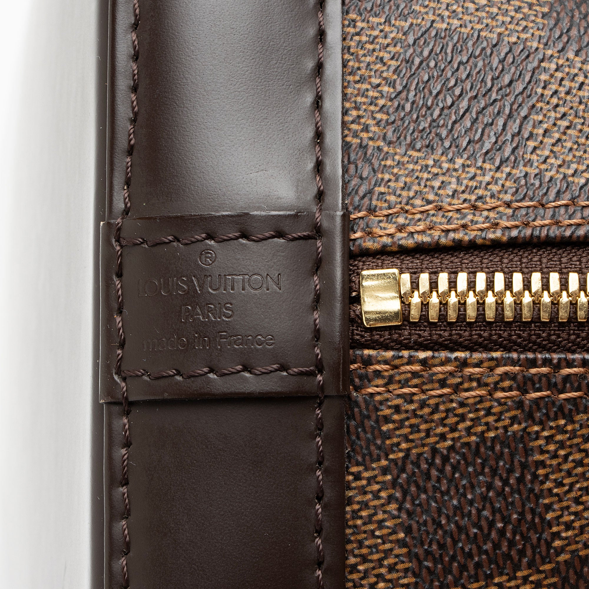 Louis Vuitton Damier Ebene Alma PM Satchel