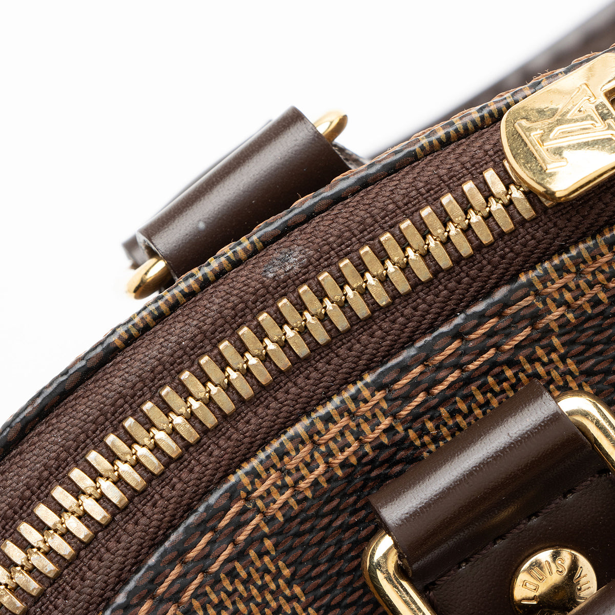 Louis Vuitton Damier Ebene Alma PM Satchel