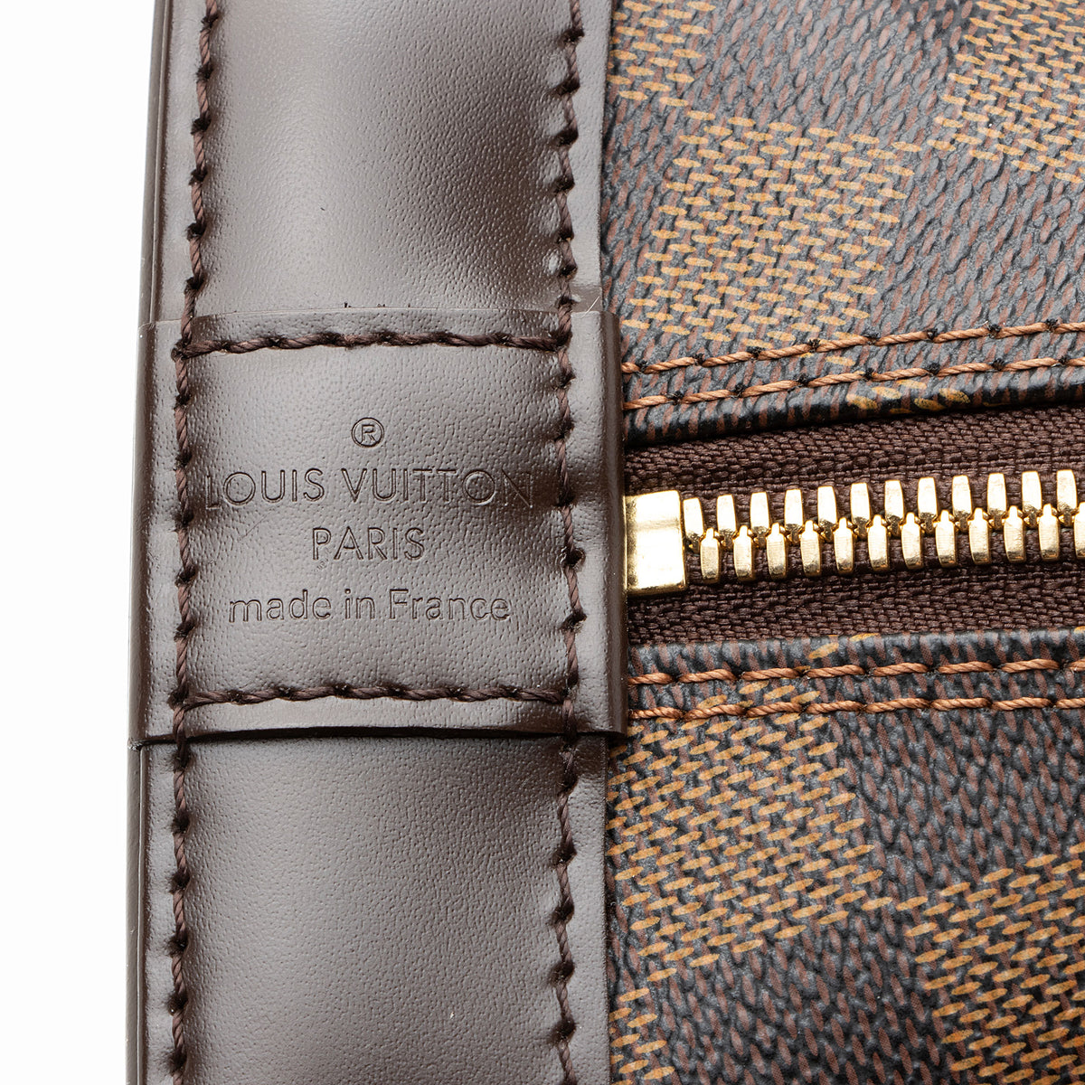 Louis Vuitton Damier Ebene Alma PM Satchel