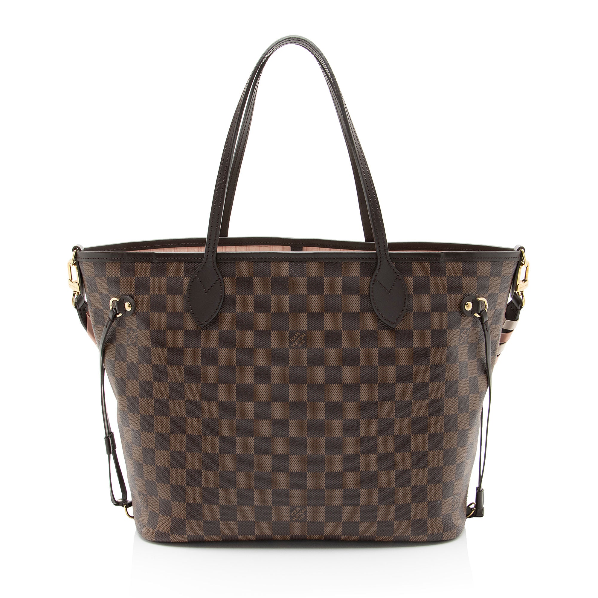 Louis Vuitton Damier Ebene Braided Neverfull MM NM Tote