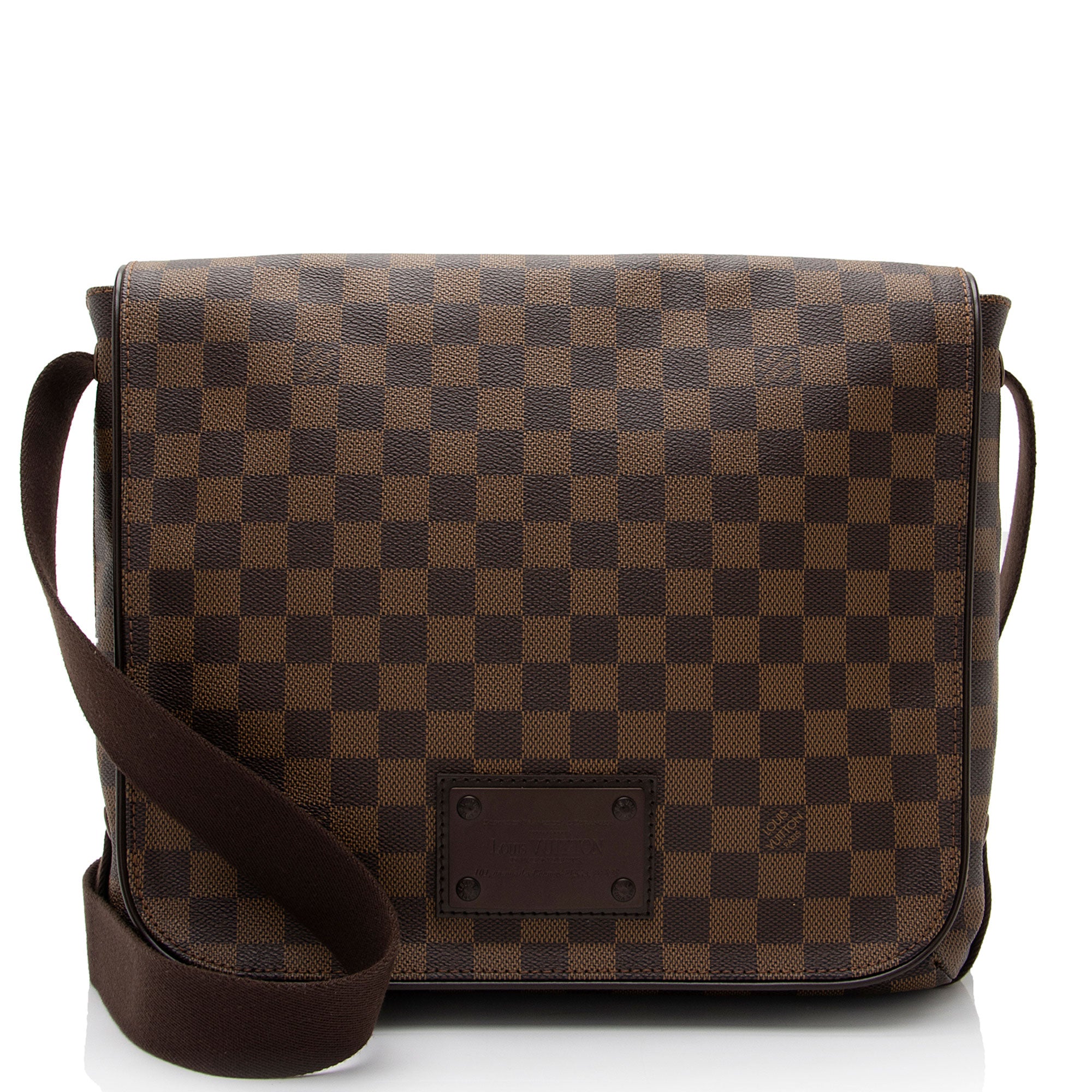 Louis Vuitton Damier Ebene Brooklyn MM Messenger Bag (SHF-5u5N4T)