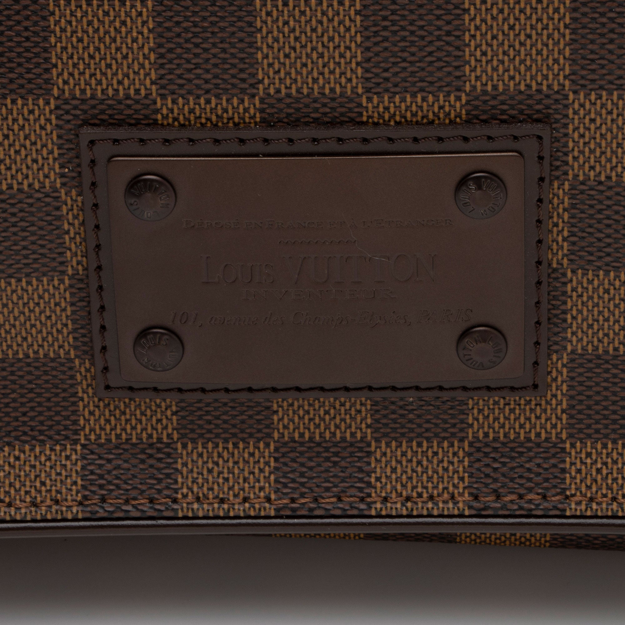 Louis Vuitton Damier Ebene Brooklyn MM Messenger Bag (SHF-5u5N4T)