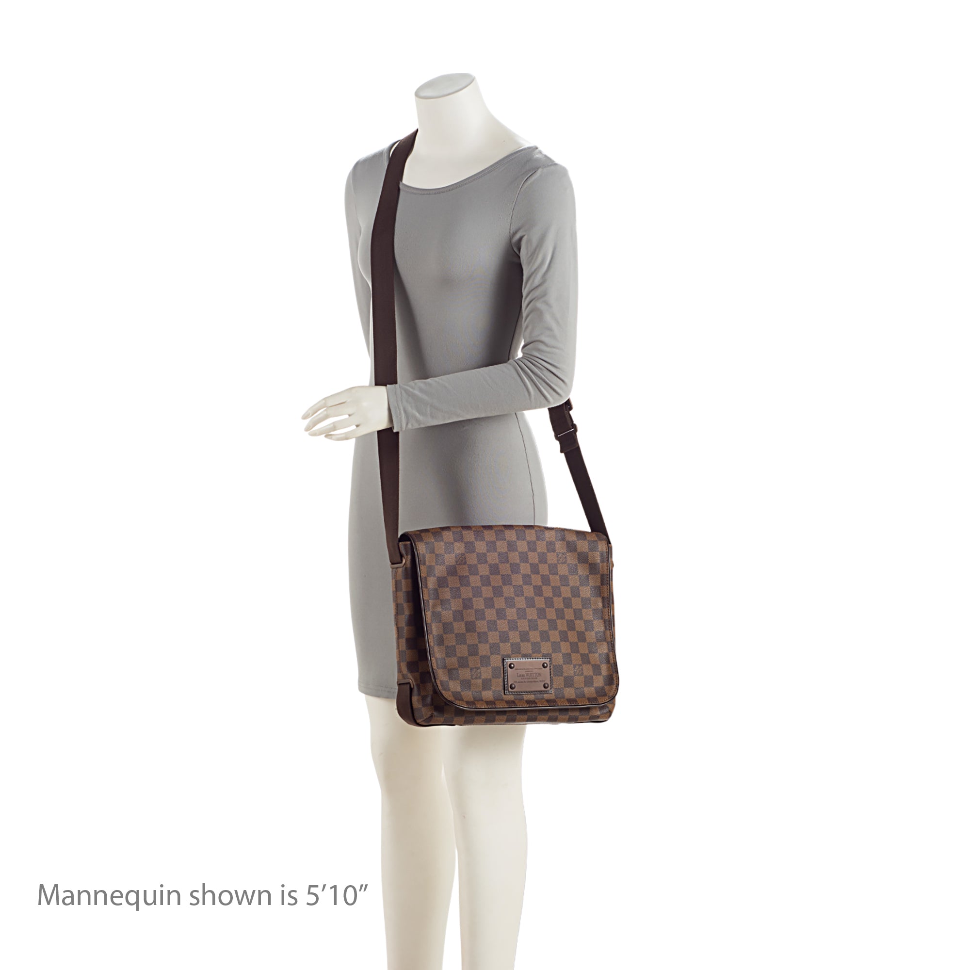 Louis Vuitton Damier Ebene Brooklyn MM Messenger Bag (SHF-5u5N4T)